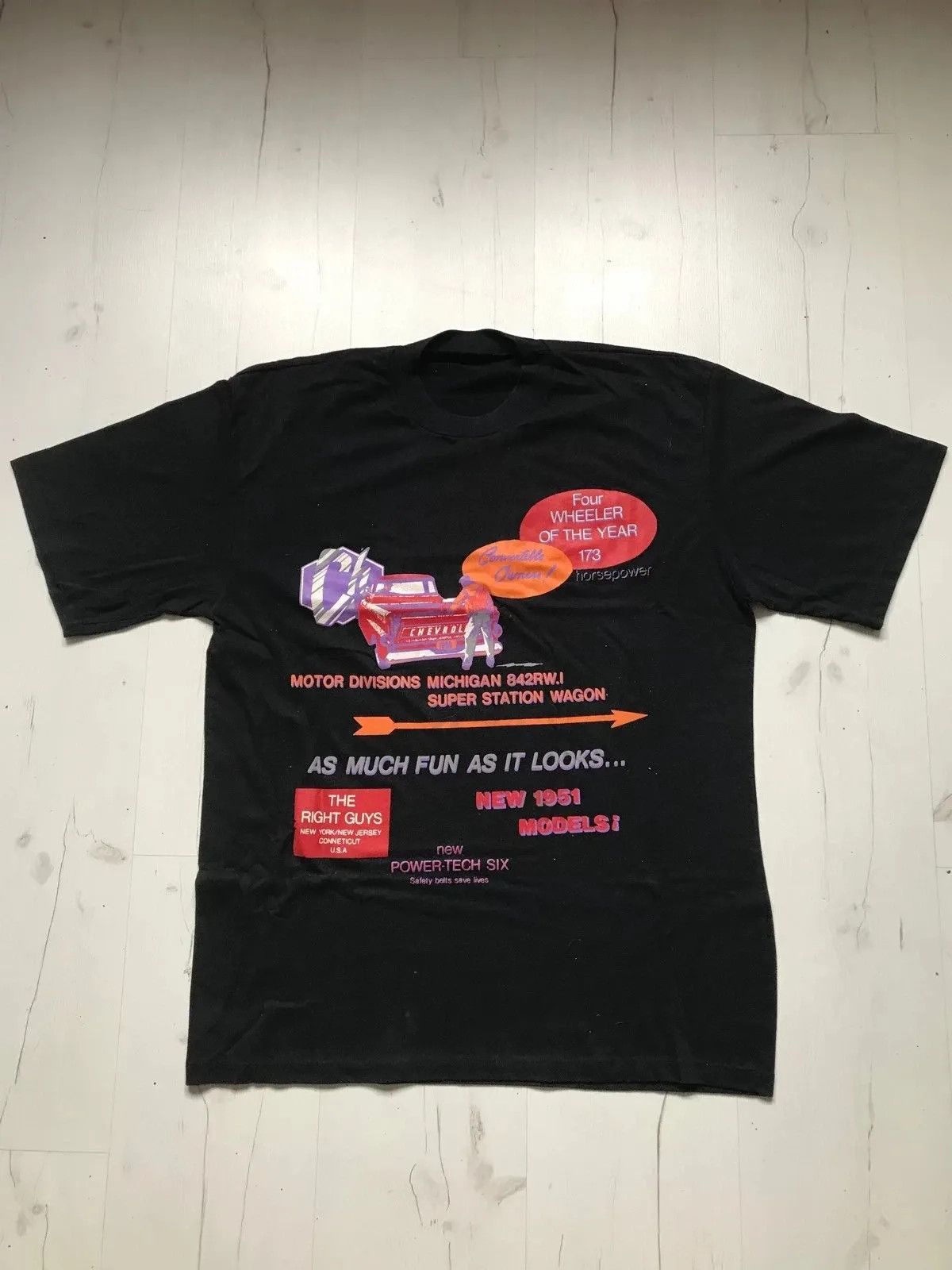 Other Vintage Chevrolet Convertible 80s 90s Rare Sz L Fit Size US L / EU 52-54 / 3 - 1 Thumbnail