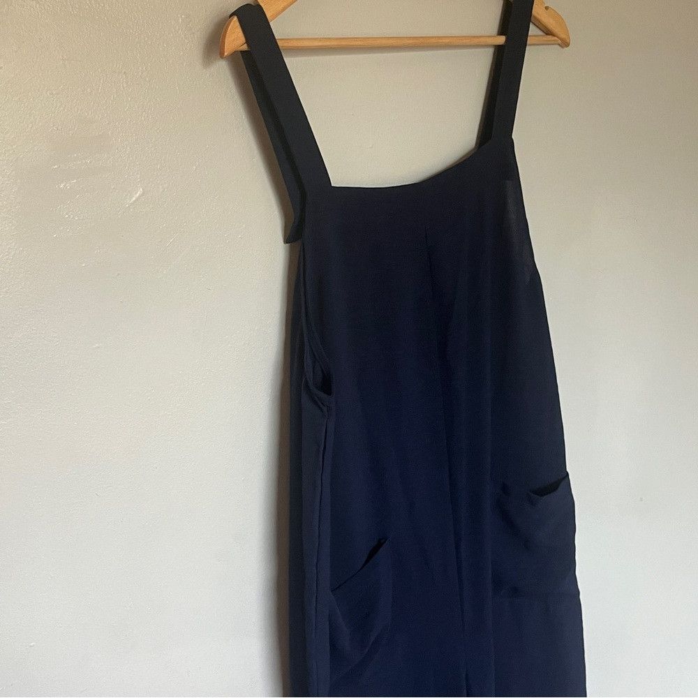 Shein SHEIN Dual Pocket Overall Jumpsuit Navy Blue Medium Size 28" / US 6 / IT 42 - 4 Thumbnail