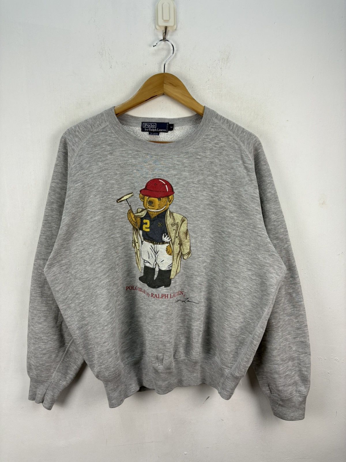 Polo Ralph Lauren Vintage 90s Polo Bear Ralph Lauren Sweatshirt Crewneck Baggy Size US M / EU 48-50 / 2 - 1 Thumbnail