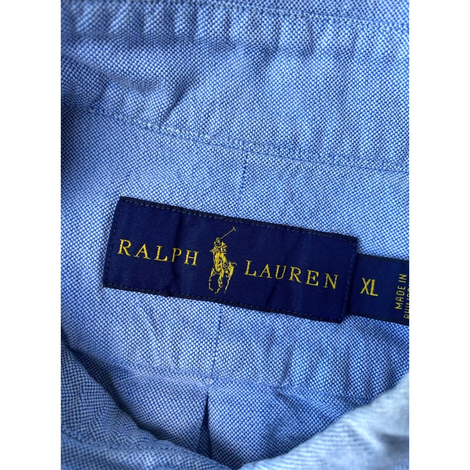 Polo Ralph Lauren VINTAGE Ralph Lauren Denim Button-Up Pony Shirt XL Men Blue 90s Polo Ralph Lauren Blaire Button-Down Long Sleeve Size US XL / EU 56 / 4 - 3 Thumbnail