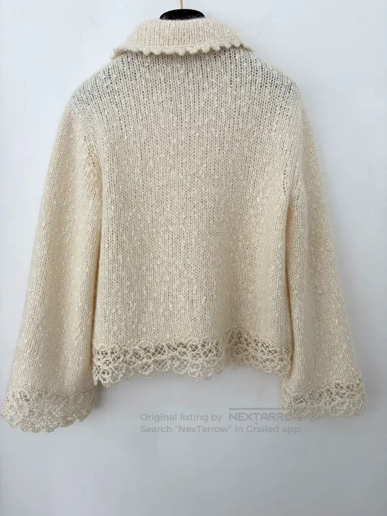 Chanel Chanel White snowflake doll collar cardigan jacket Size XS / US 0-2 / IT 36-38 - 2 Thumbnail