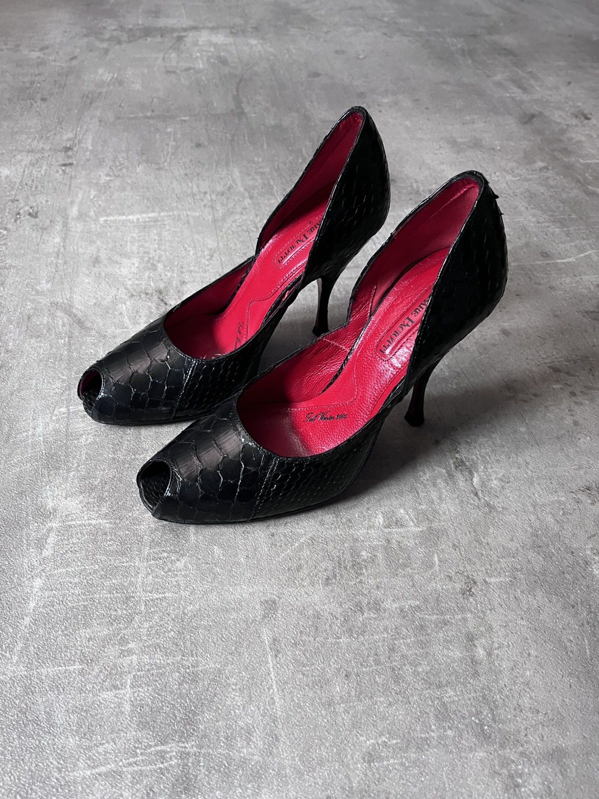 Paciotti Cesare Paciotti F/W 05 leather heels black and red Size US 6.5 / IT 36.5 - 1 Thumbnail