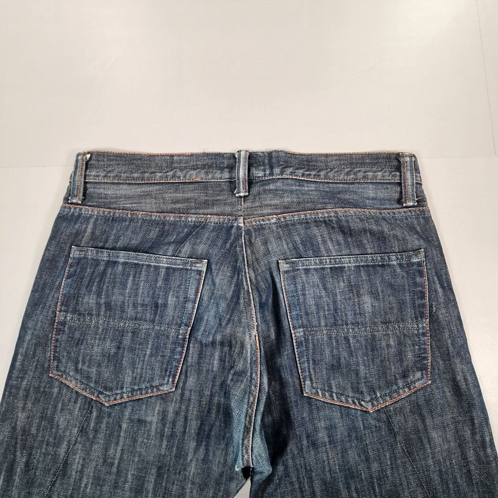 Edwin Folk x Edwin EF-62 Mens Jeans Blue W36 L32 Regular Fit Straight Leg Denim Size US 36 / EU 52 - 8 Thumbnail