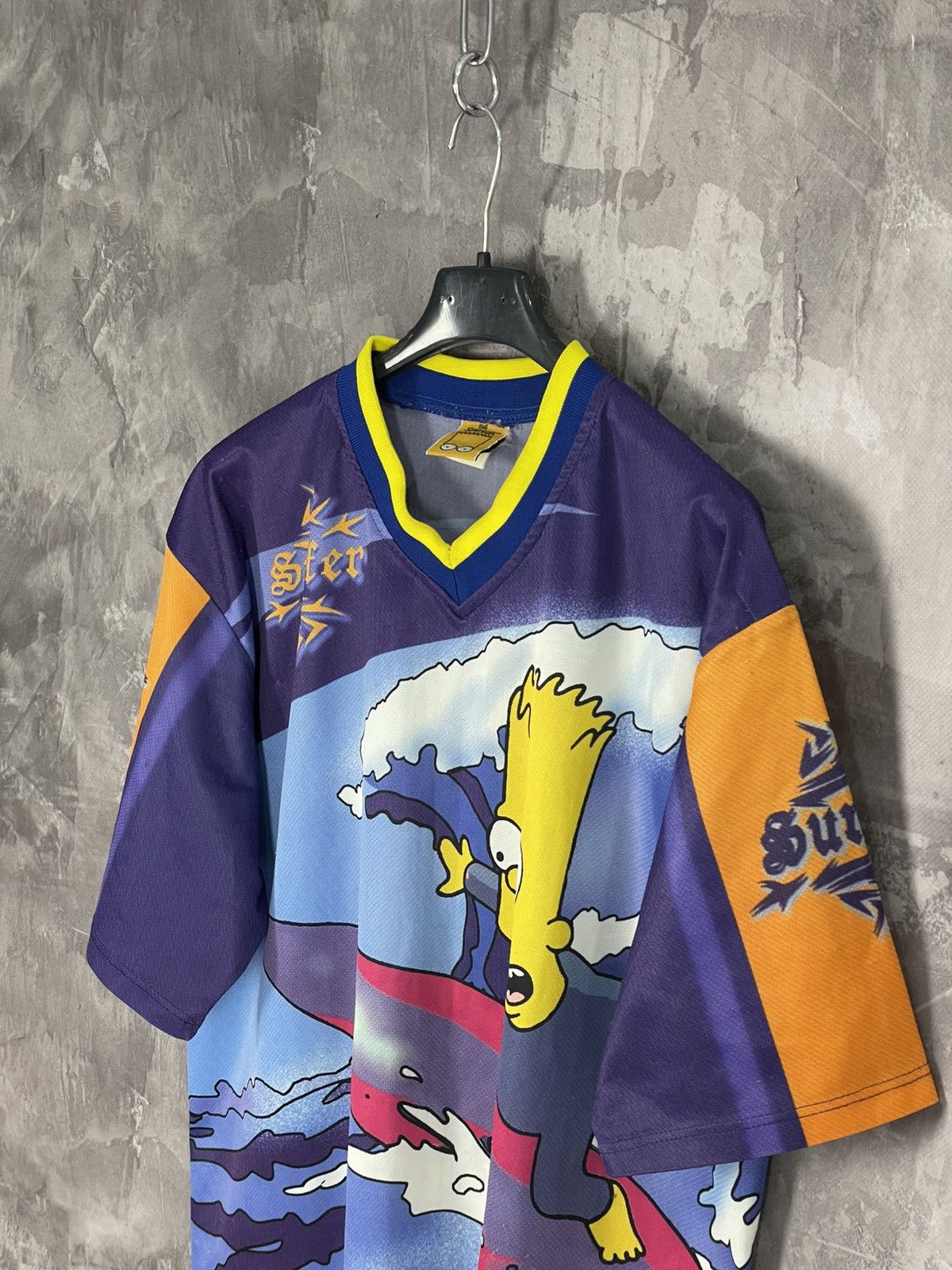 The Simpsons × Vintage Vintage 90s The Simpsons Surf Y2K Overprint Art t-shirt Size US L / EU 52-54 / 3 - 7 Thumbnail