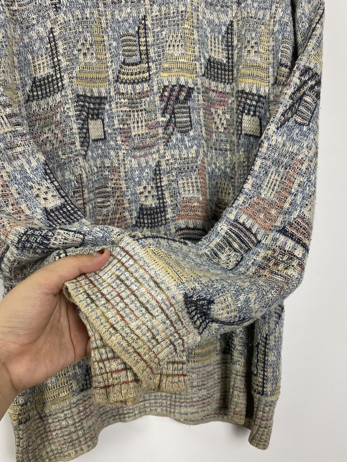 Japanese Brand Vintage Bel Bello Farsi Knit Sweater Size L / US 10 / IT 46 - 8 Thumbnail
