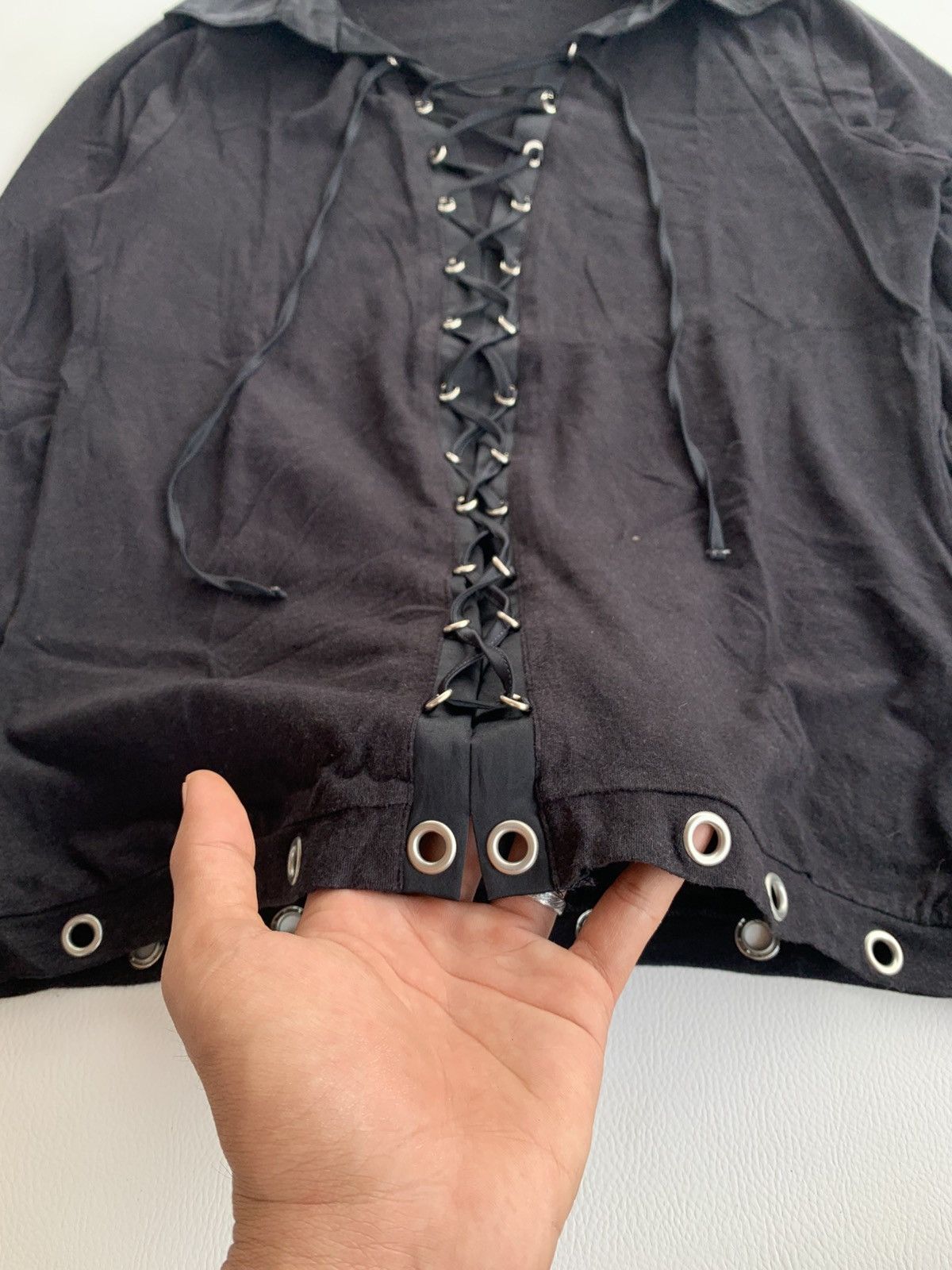 14th Addiction × Japanese Brand × Le Grande Bleu (L.G.B.) Bosch Rock Style Bondage Studded Ring Rope Long Sleeve Size M / US 6-8 / IT 42-44 - 6 Thumbnail
