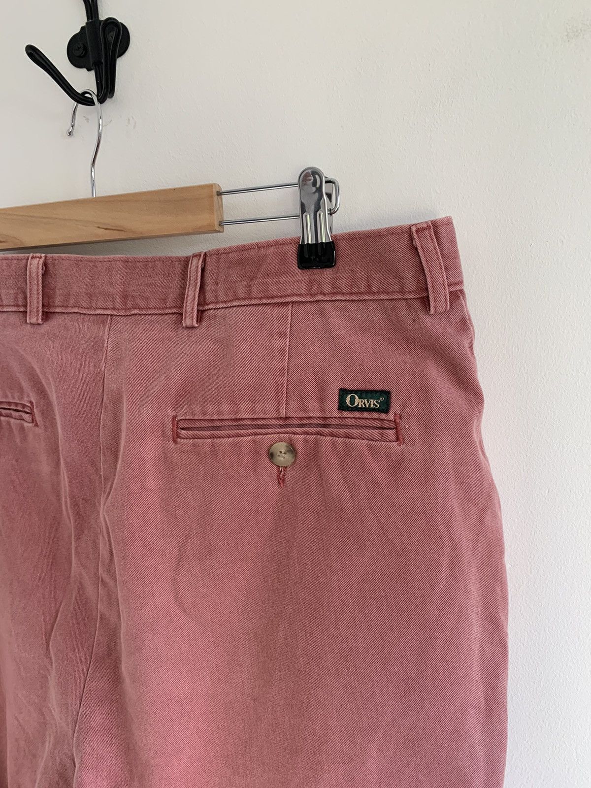 Japanese Brand Vintage Orvis Fashed Red Talon Zipper Chino Shorts Size US 34 / EU 50 - 8 Thumbnail