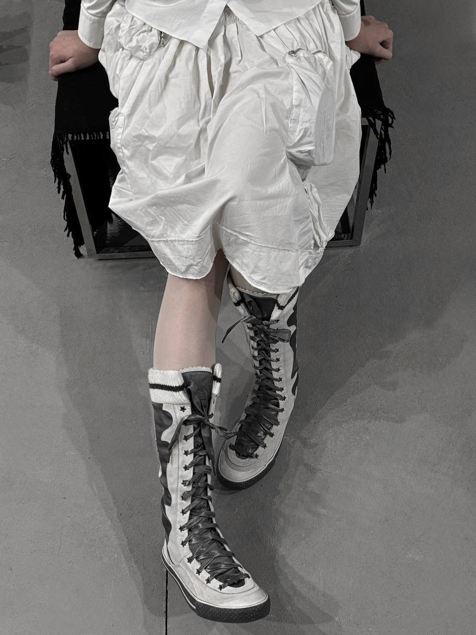 Diesel Rare Diesel Pop star Archive The Voice Leather High Boots Size US 7.5 / IT 37.5 - 3 Thumbnail