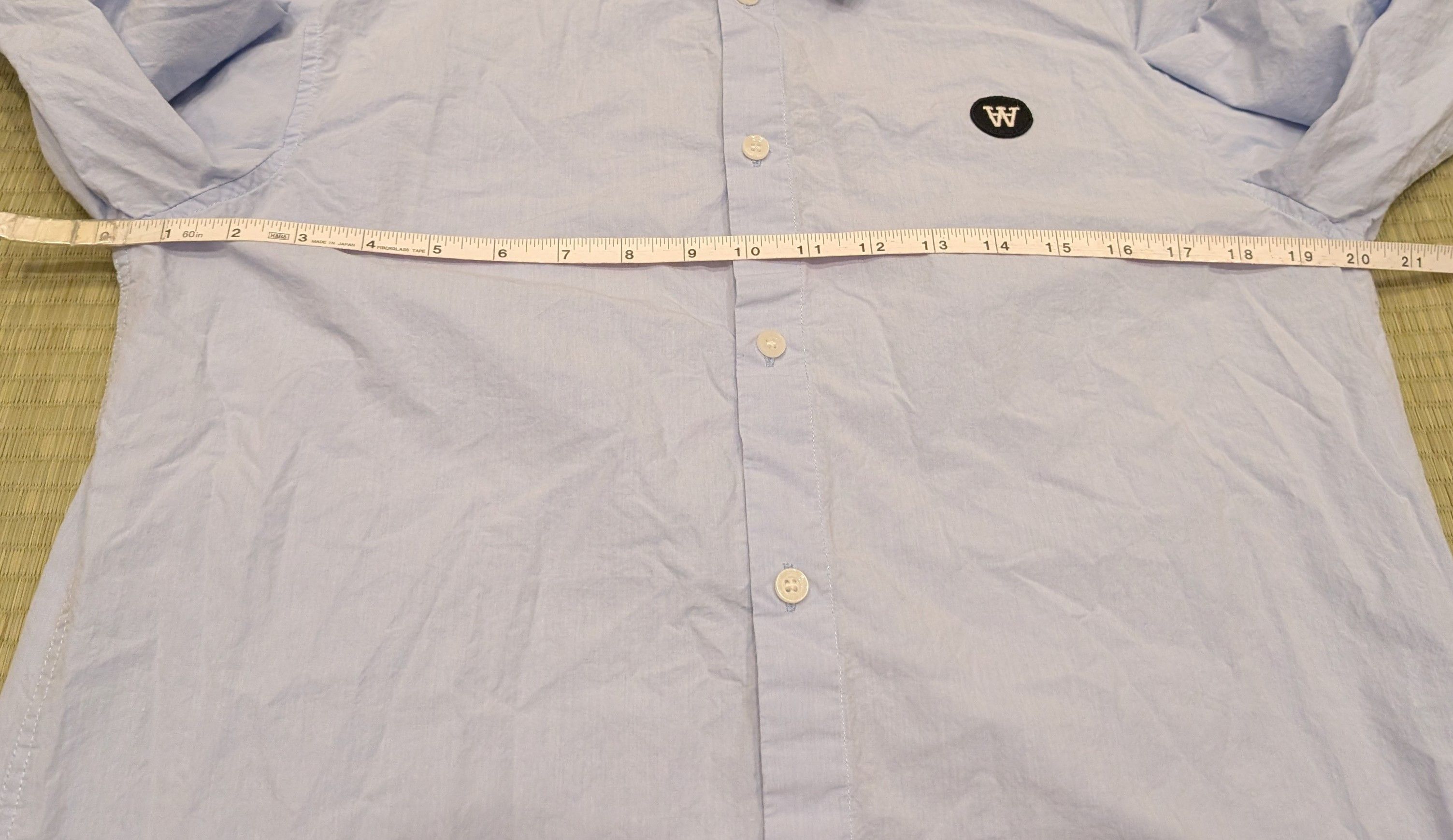 Wood Wood Double A by Wood Woodkay Shirt in Light Blue Size US L / EU 52-54 / 3 - 6 Thumbnail