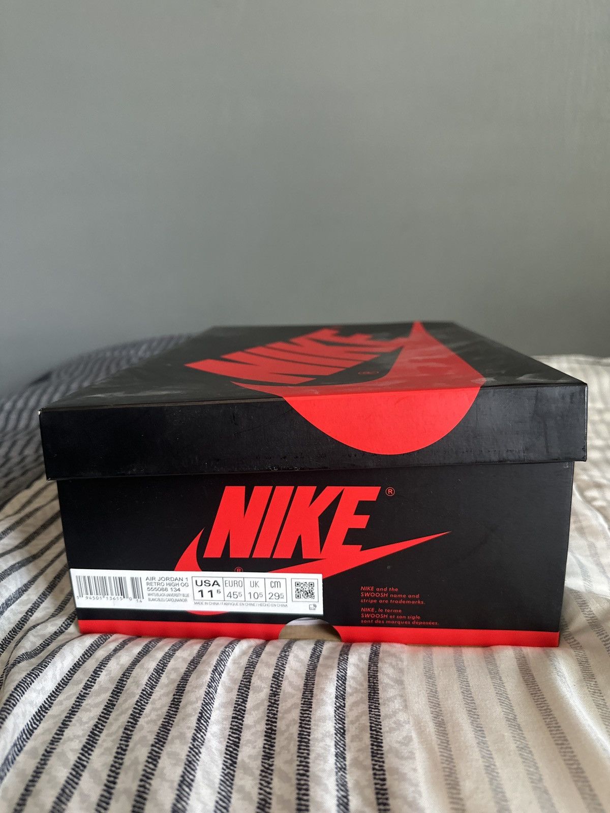 Jordan Brand Jordan 1 Retro High OG University Blue Size US 11.5 / EU 44-45 - 10 Thumbnail