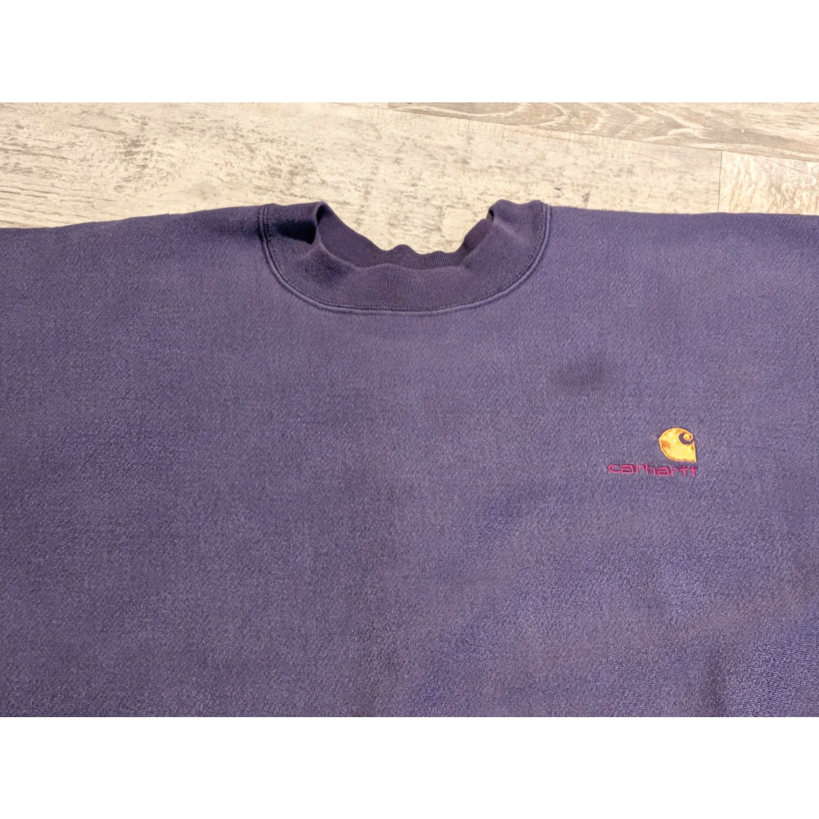 Carhartt VINTAGE Carhartt Rugged Outdoor Sweatshirt Crewneck XL Blue, Unisex Adults, Pullover, Heavyweight, Logo Embroidered, 80s Grunge, Workwear Size US XL / EU 56 / 4 - 3 Thumbnail