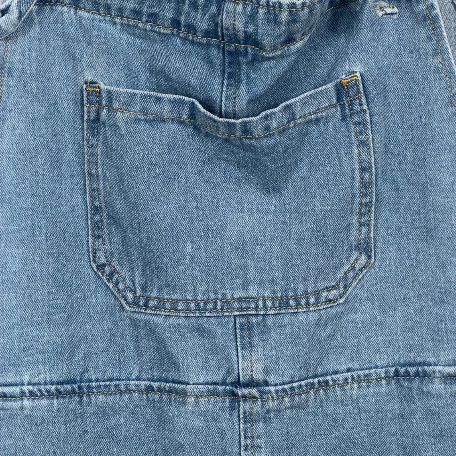 Cyderhouse Cider Women’s Large Denim Overalls Shorts Size 36" / US 14 / IT 50 - 6 Thumbnail