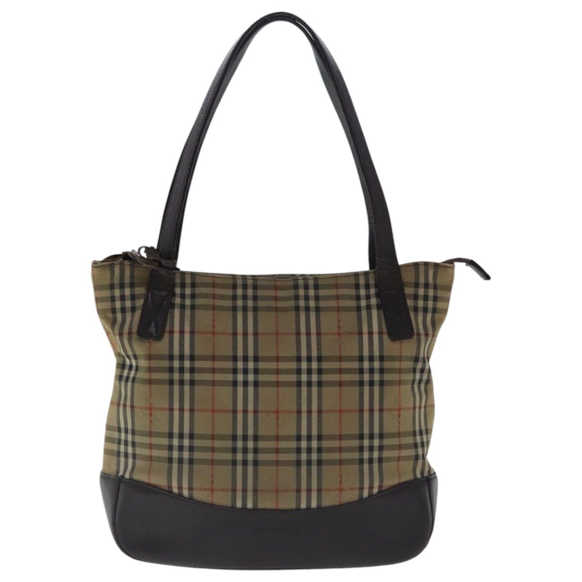 Burberry Nova Check Beige Canvas Tote Bag (Pre-Owned) Size ONE SIZE - 1 Thumbnail