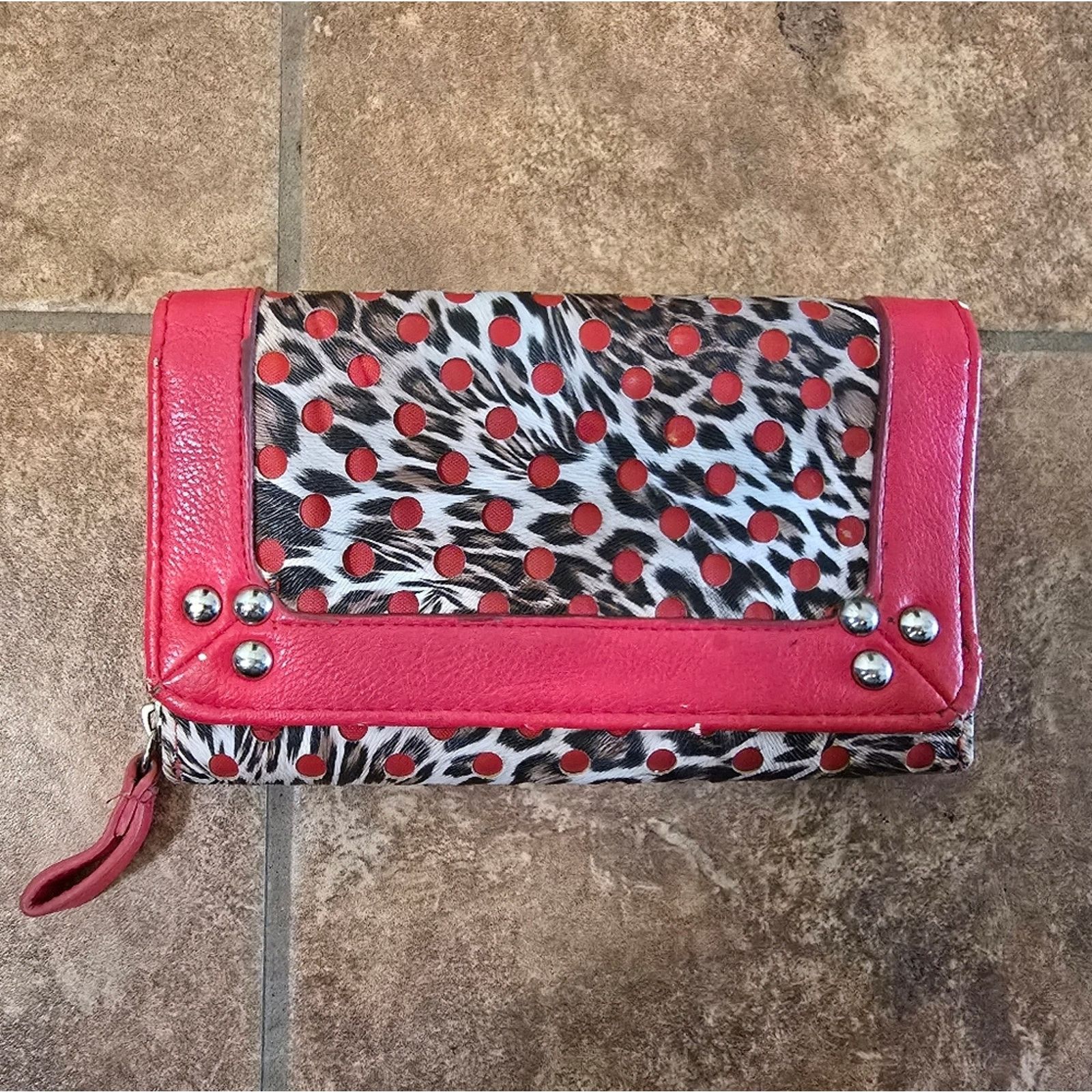 Other Red Animal Polka Dot Clutch Size ONE SIZE - 1 Thumbnail