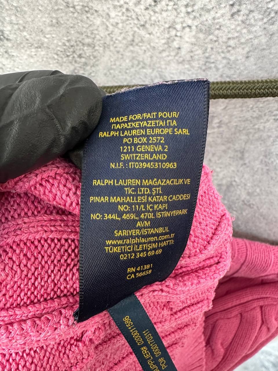 Polo Ralph Lauren Cable Knit V-Neck Sweater Pink Pullover