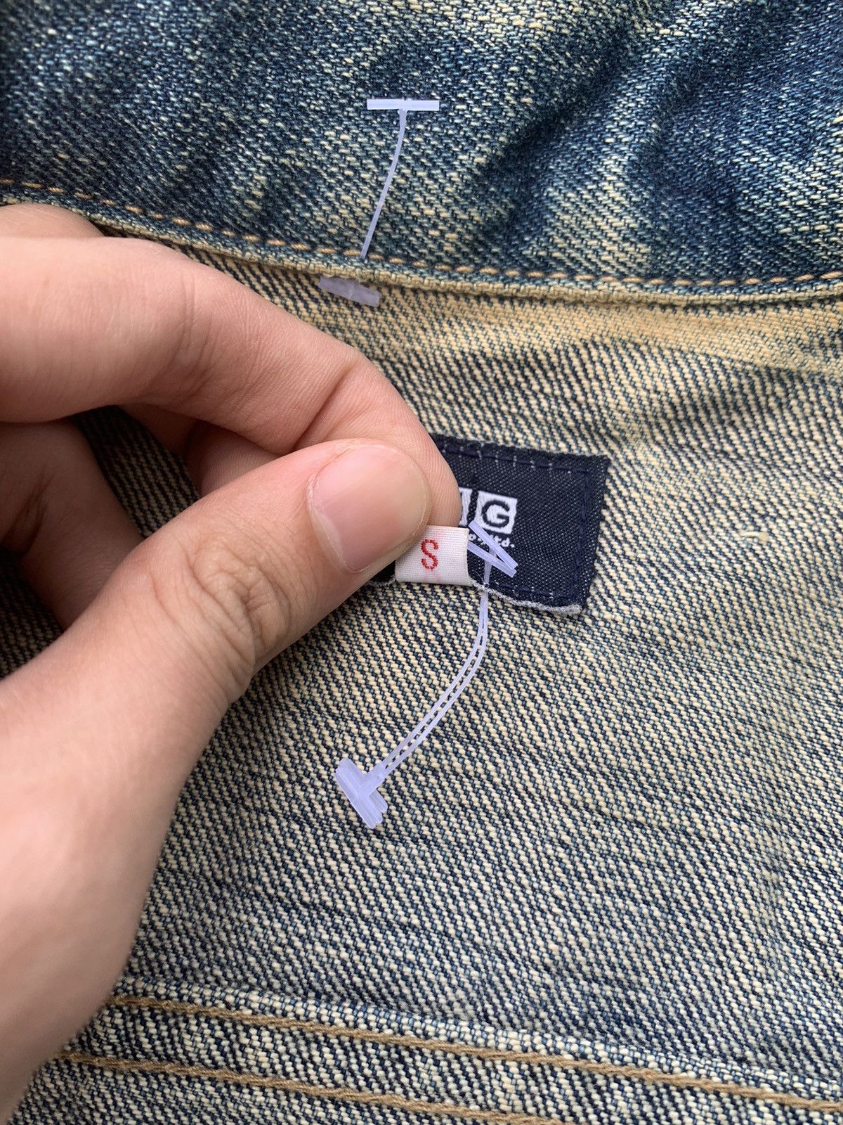 Japanese Brand × OMNIGOD Domingo D.M.G Distressed Denim Jacket Size S / US 4 / IT 40 - 16 Thumbnail