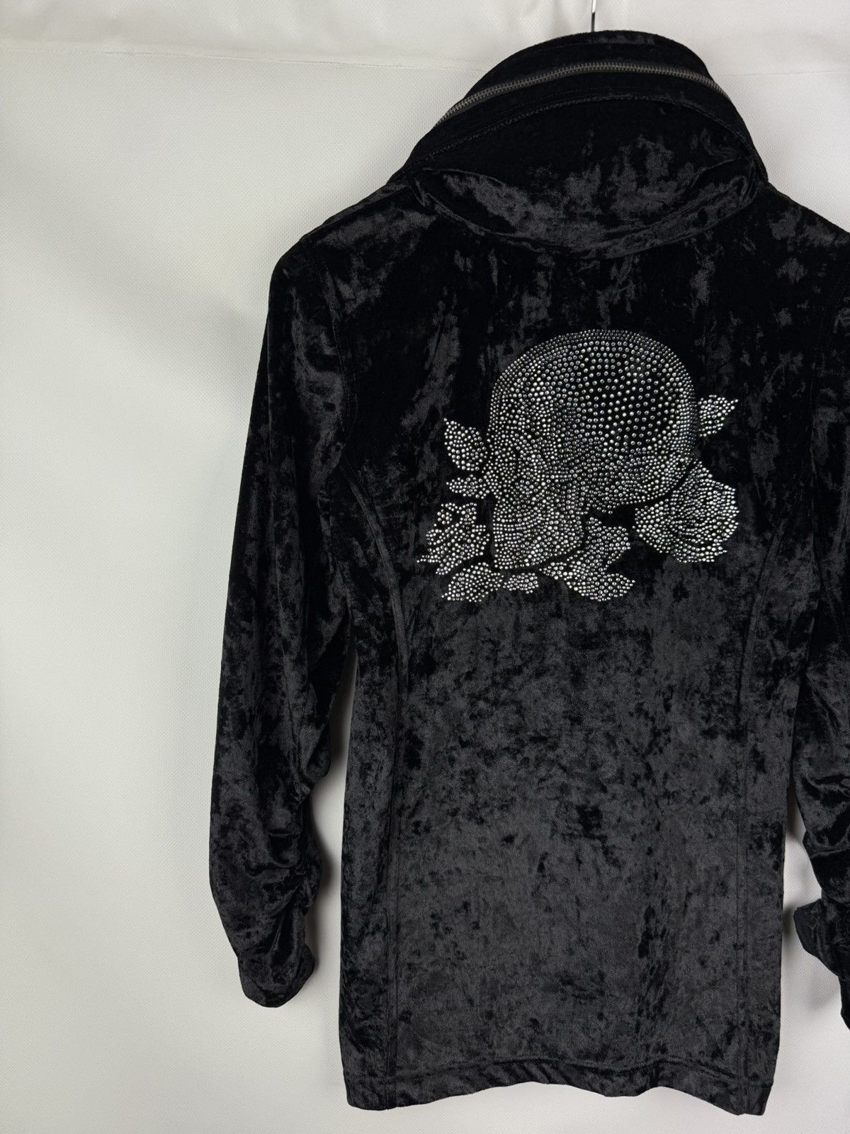 CIVARIZE × Japanese Brand Civarize Y2K Gothic Studded Velour Full Zip Track Top Jacket Size L / US 10 / IT 46 - 2 Thumbnail
