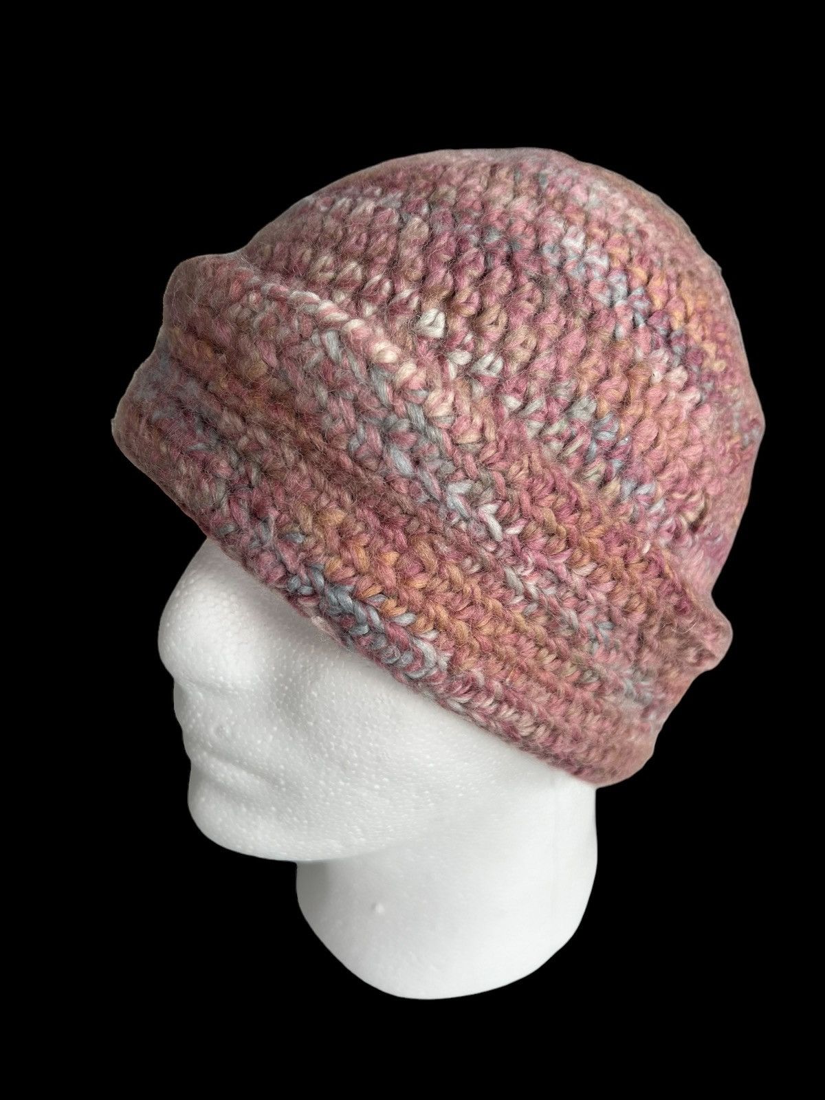 Japanese Brand Handmade Crochet Knitted Beanie Hats Size ONE SIZE - 4 Thumbnail