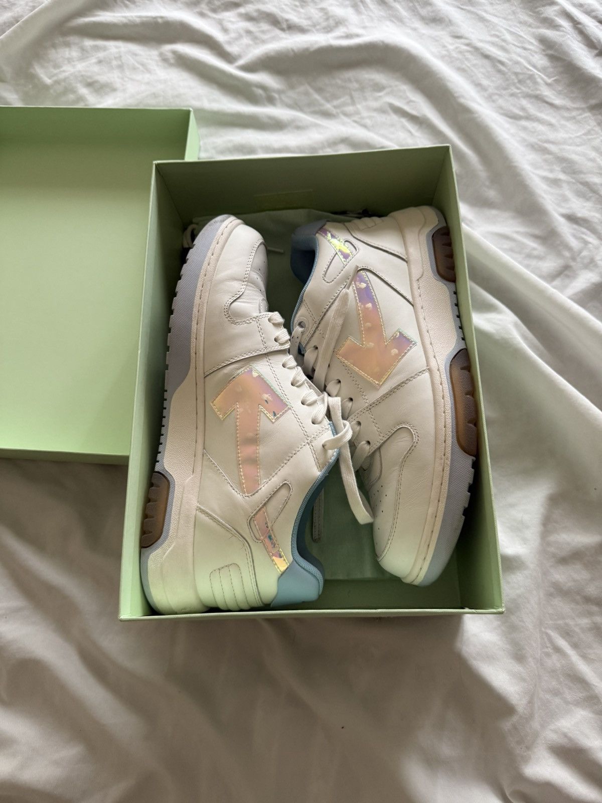 Off-White Off White Out of Office Iridescent Blue Size US 10 / EU 43 - 1 Thumbnail