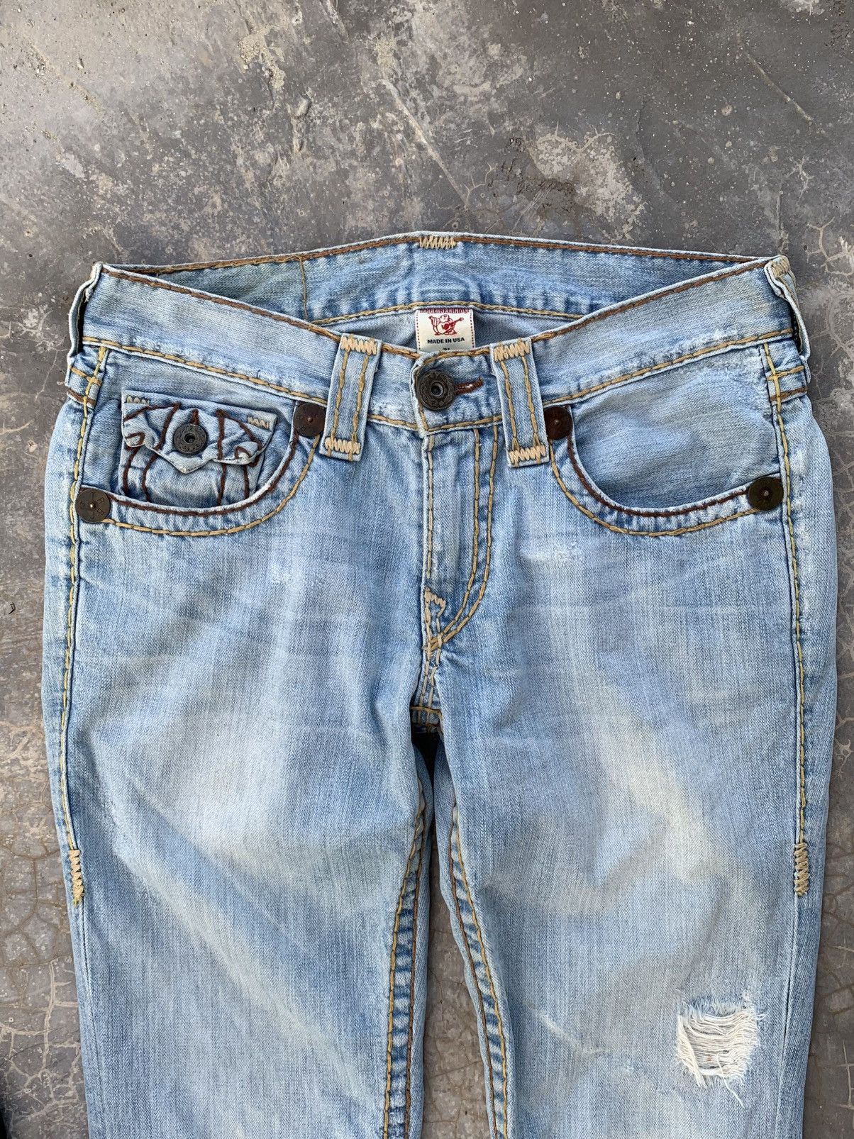 True Religion Rare Distressed True Religion Jeans size 31 Size US 31 - 3 Thumbnail