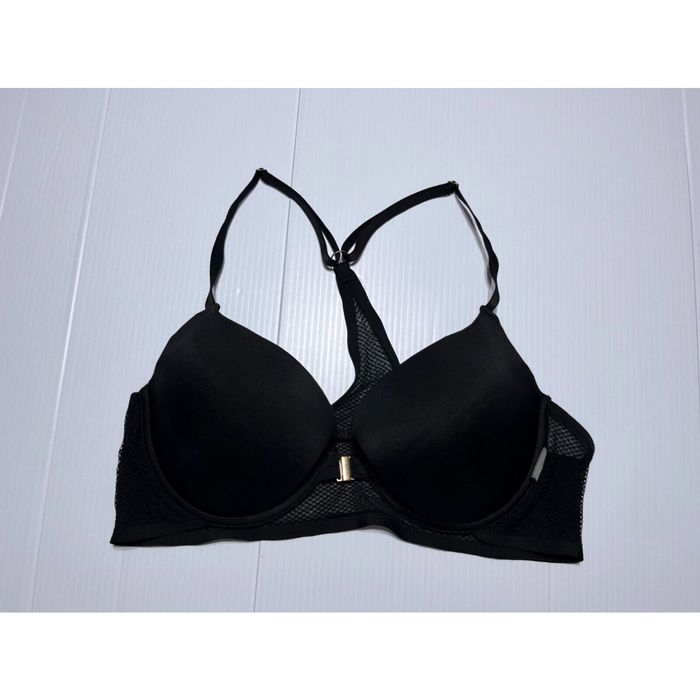 Vince Camuto Vince Camuto Bra Size 38C Black Underwired Front