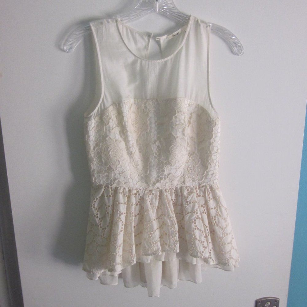 Anthropologie Floreat Anthropologie Size 2 Blouse Ivory Size XS / US 0-2 / IT 36-38 - 2 Thumbnail