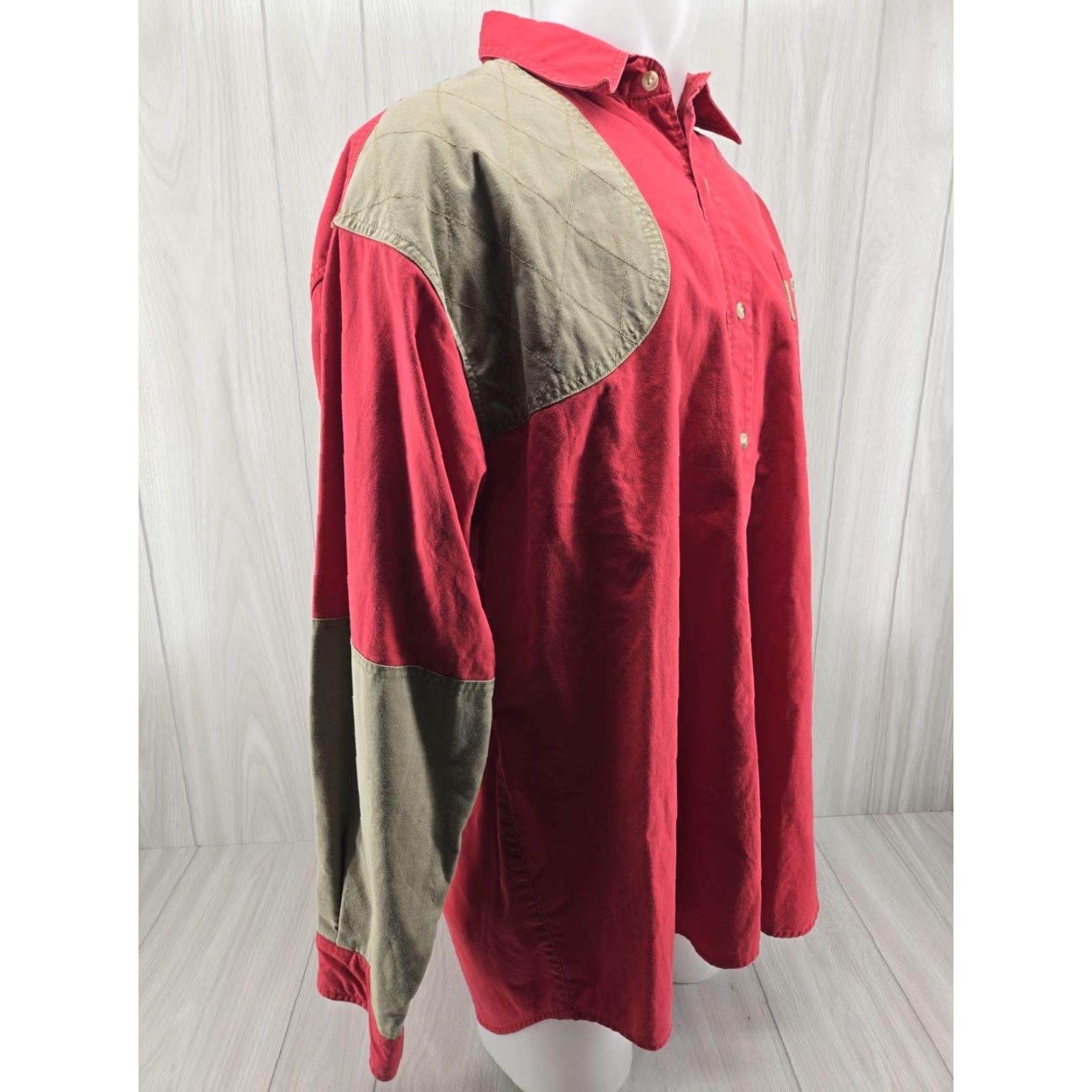 Vintage Columbia Shooting Shirt Adult 2XL Red Beige Cotton Nature Hunting Outdoors Shirt Mens 2XL Button-Up Twill Long Sleeve Casual Workwear Outdoor Vintage Size US XXL / EU 58 / 5 - 6 Thumbnail
