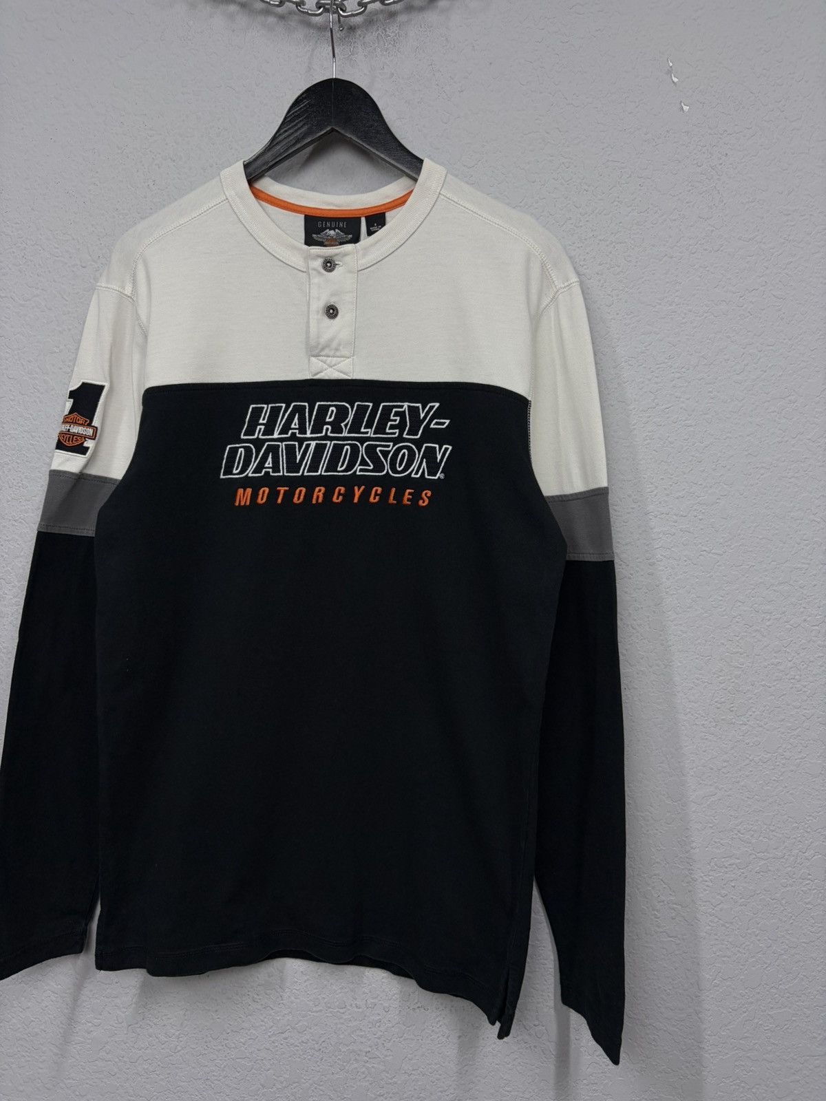 Harley Davidson Harley-Davidson Long Sleeve Tee Biker Graphic 90s–Y2K Moto Size US M / EU 48-50 / 2 - 3 Thumbnail