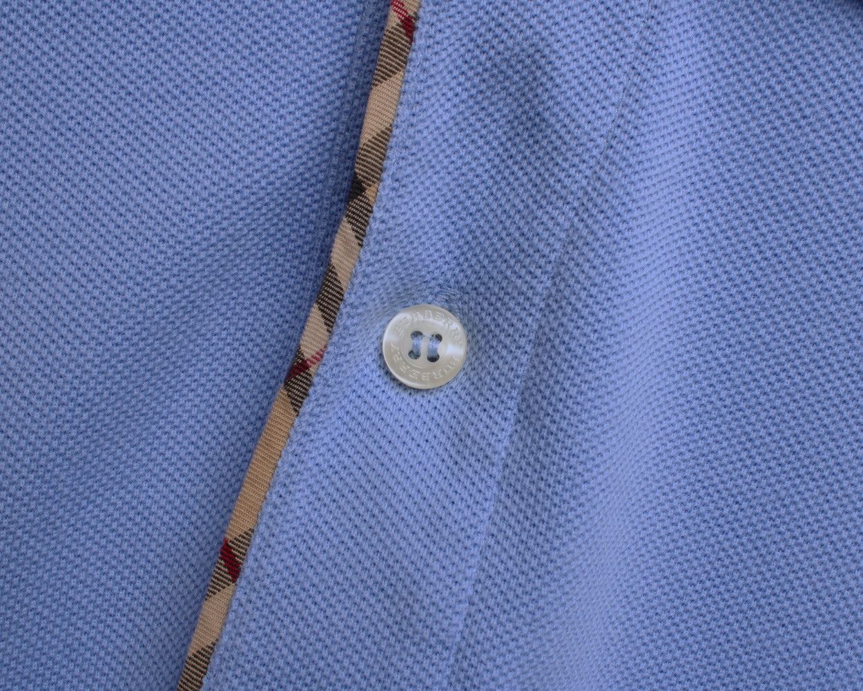 Burberry × Vintage Burberry London Blue Big Size Long Polo Shirt Size US XL / EU 56 / 4 - 6 Thumbnail