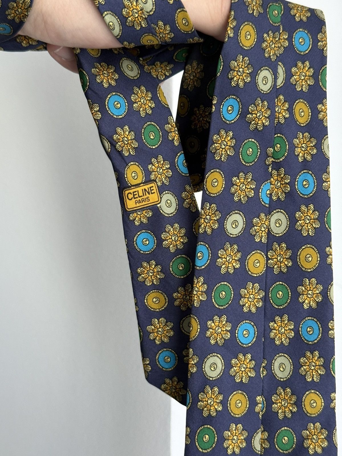 Celine Vintage Celine Silk Tie Size ONE SIZE - 1 Thumbnail