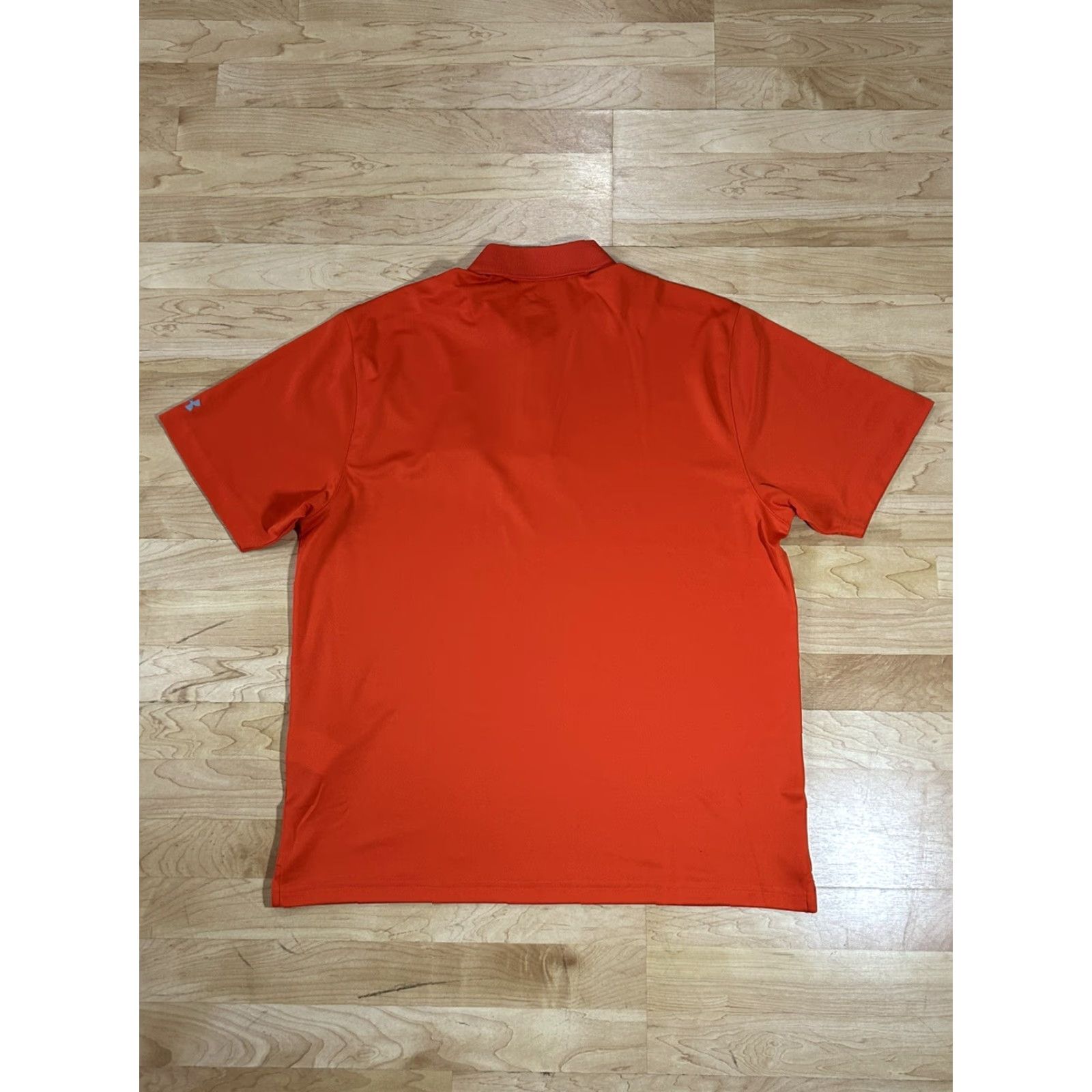 Under Armour Under Armour Golf Polo Shirt HeatGear Short Sleeve Mens XL Bright Orange Logo Solid Polo Size US XL / EU 56 / 4 - 2 Thumbnail