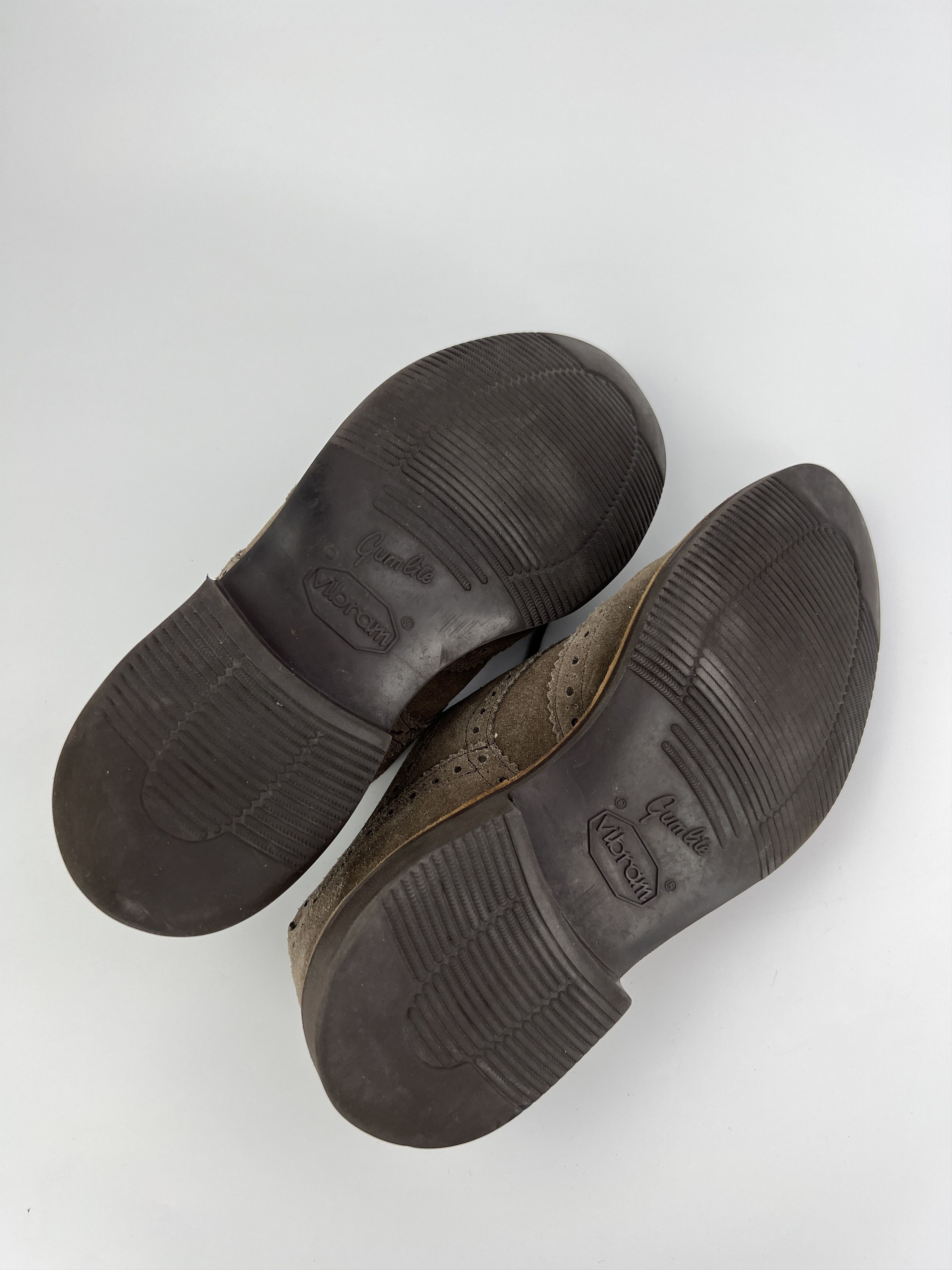 Tricker's Trickers Downton Handmade Gray Suede Derby Shoes Size US 9.5 / EU 42-43 - 7 Thumbnail