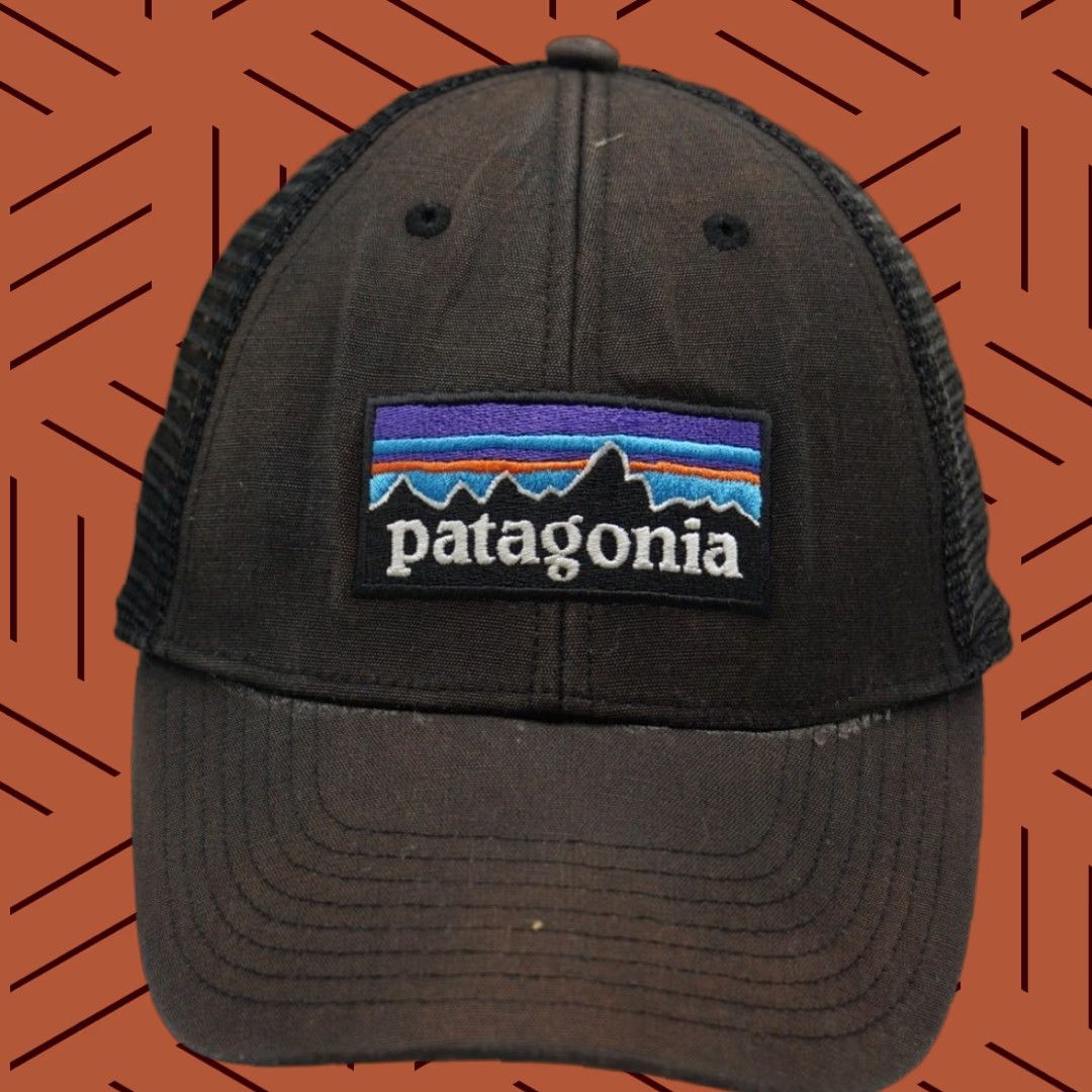 Patagonia VINTAGE Patagonia Men's P-6 Logo LoPro Trucker Hat Black Size ONE SIZE - 1 Thumbnail