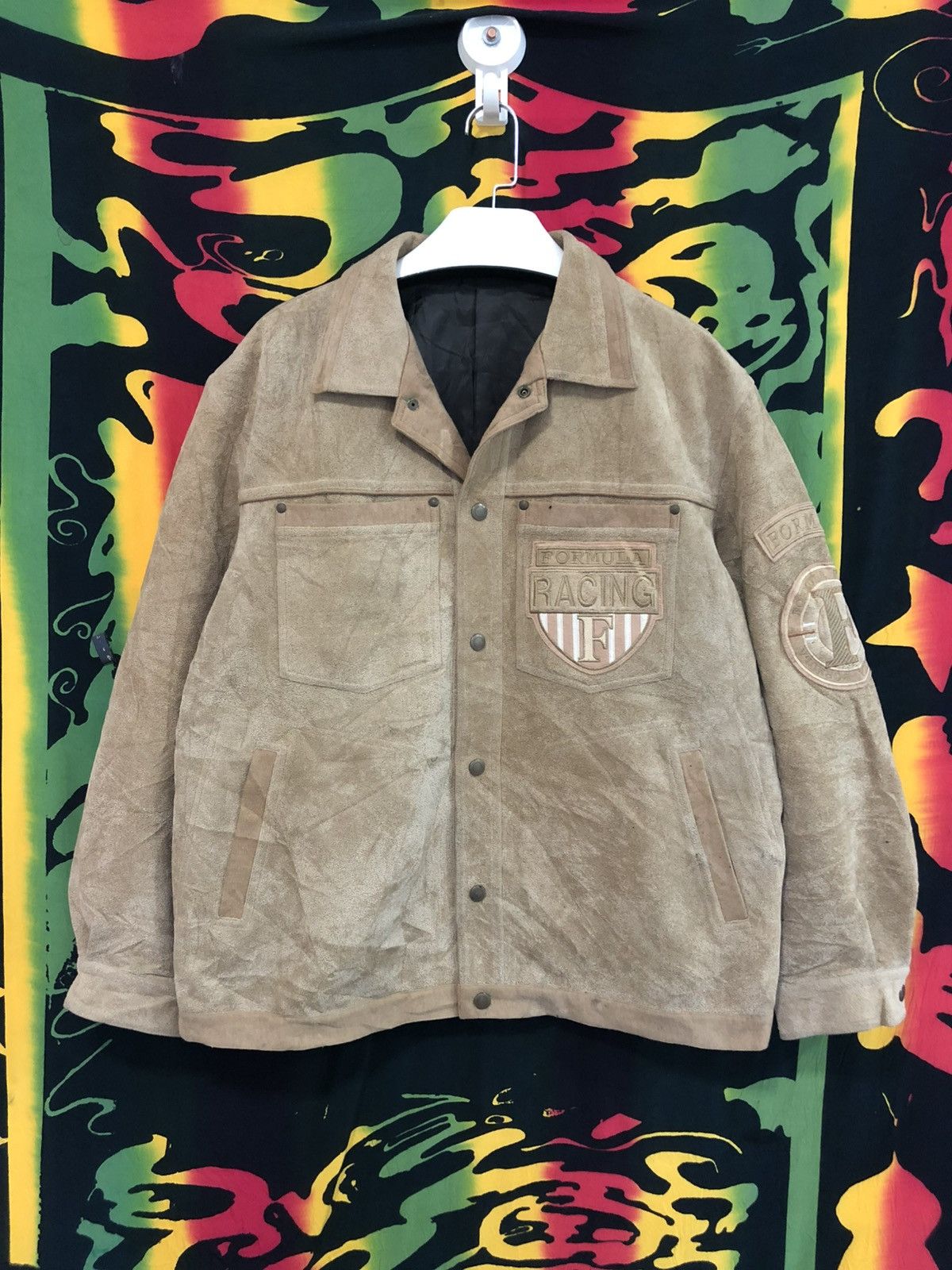 Formula 1 × Vintage Vintage 80’s Formula 1 rayon jacket Size US L / EU 52-54 / 3 - 1 Thumbnail