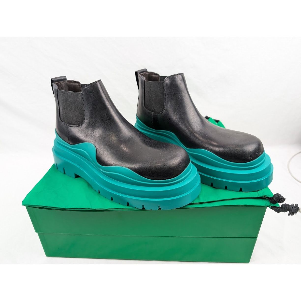 Bottega Veneta o1rshd1 Military Calf Tire Boots in Black 43.5 Size US 10.5 / EU 43-44 - 21 Thumbnail
