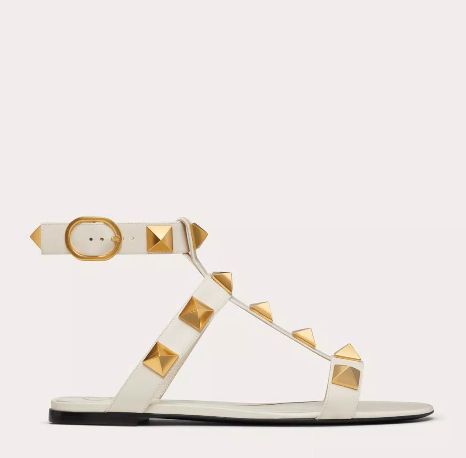 Other Valentino Roman Stud Flat Sandal Size US 7.5 / IT 37.5 - 1 Thumbnail