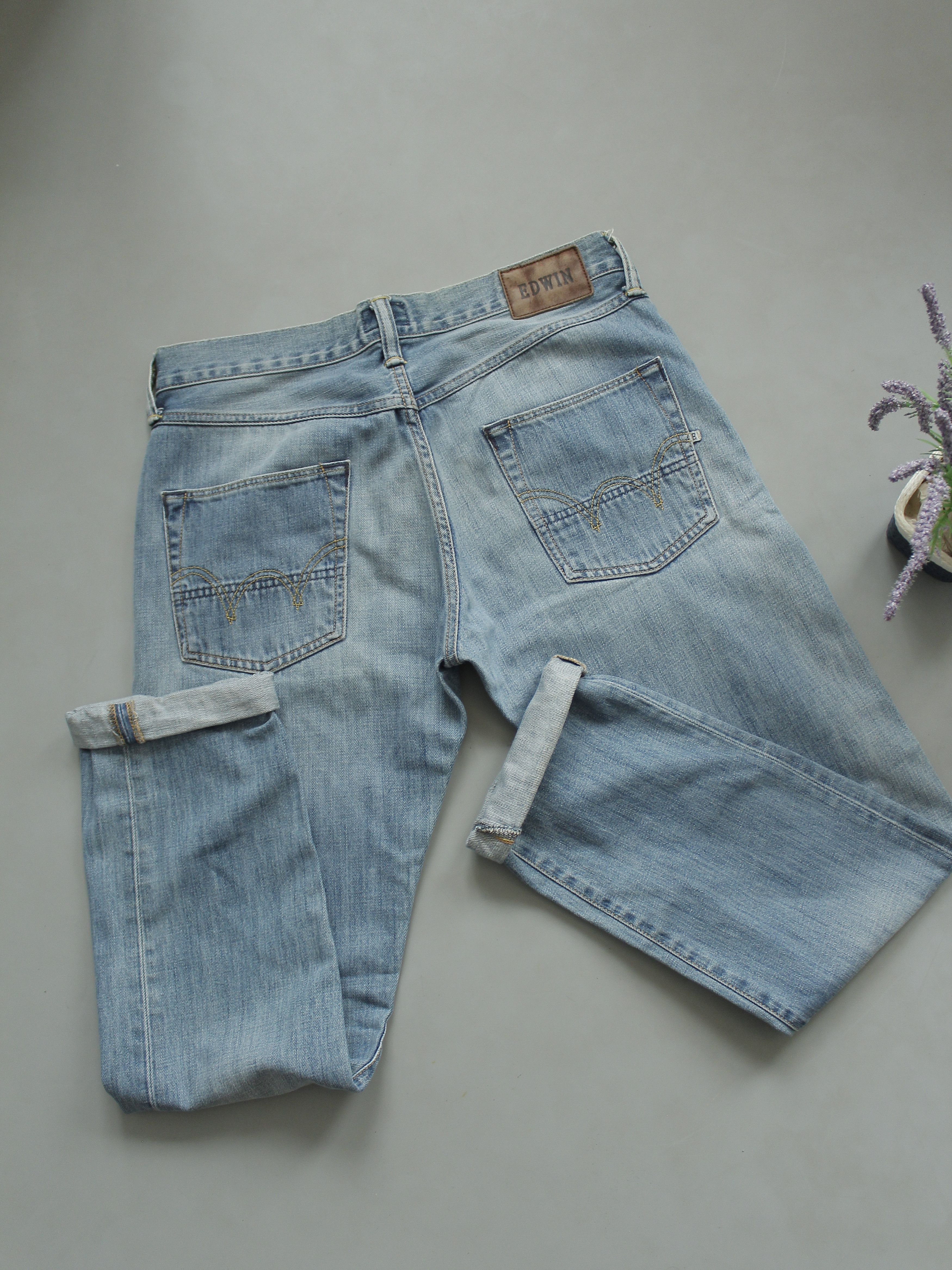 Edwin Edwin Ed-55 Light blue Denim Jeans Mens Size US 32 / EU 48 - 7 Thumbnail