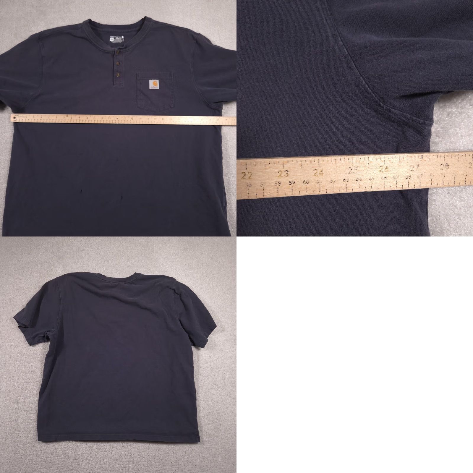 Carhartt Carhartt Henley Shirt Mens 2XL Blue Short Sleeve Pocket Workwear Tee Casual Size US XXL / EU 58 / 5 - 9 Thumbnail