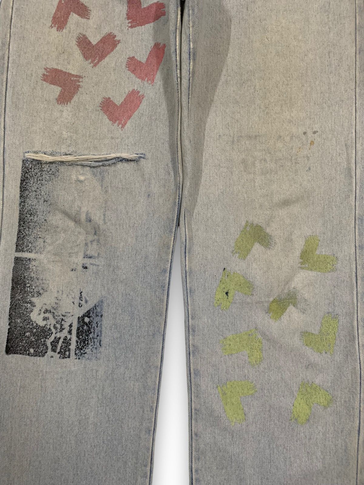 Ocean Pacific Vintage Y2K Ocean Pacific Imprinted Baggy Distressed Jeans Size US 30 / EU 46 - 6 Thumbnail
