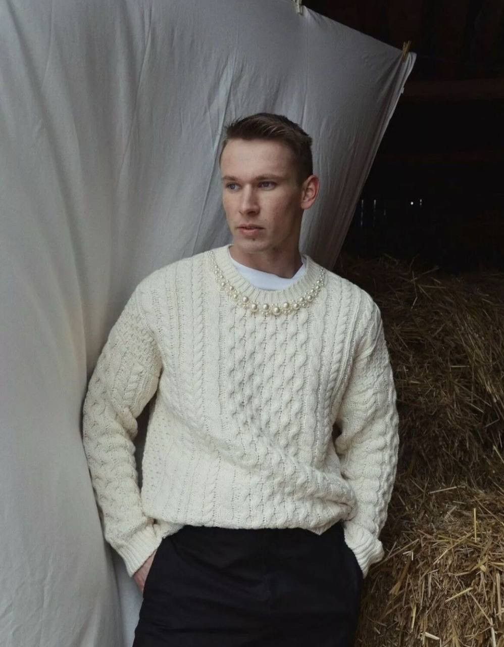 Simone Rocha Simone Rocha x H&M oversize knitted sweater pearls unisex Size US M / EU 48-50 / 2 - 2 Thumbnail