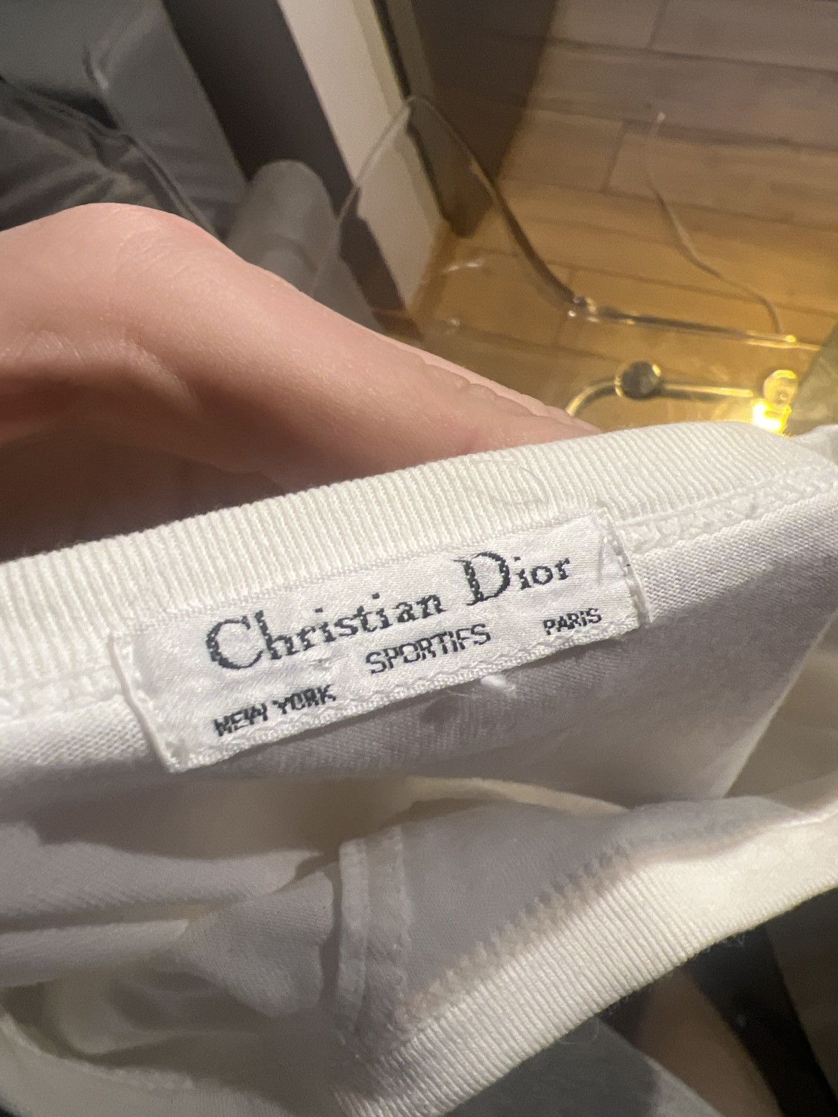 Christian Dior Monsieur × Dior × Vintage Vintage 90s Christian Dior small logo white sweatshirt S y2k Size US S / EU 44-46 / 1 - 6 Thumbnail