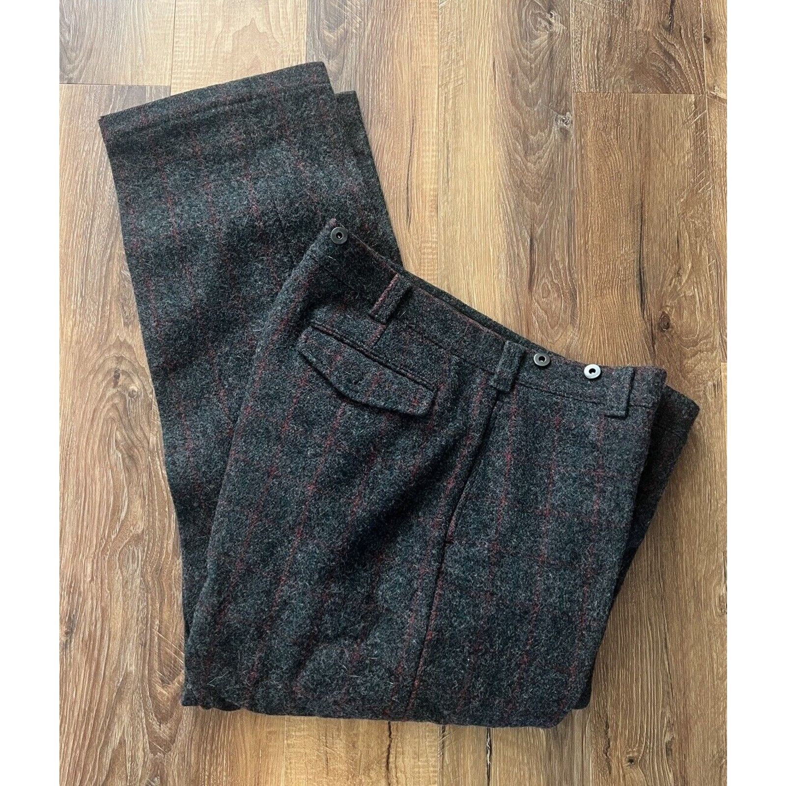 Woolrich Woolen Mills Vintage USA made WOOLRICH thick wool Malone pants AS-IS Size US 38 / EU 54 - 1 Thumbnail