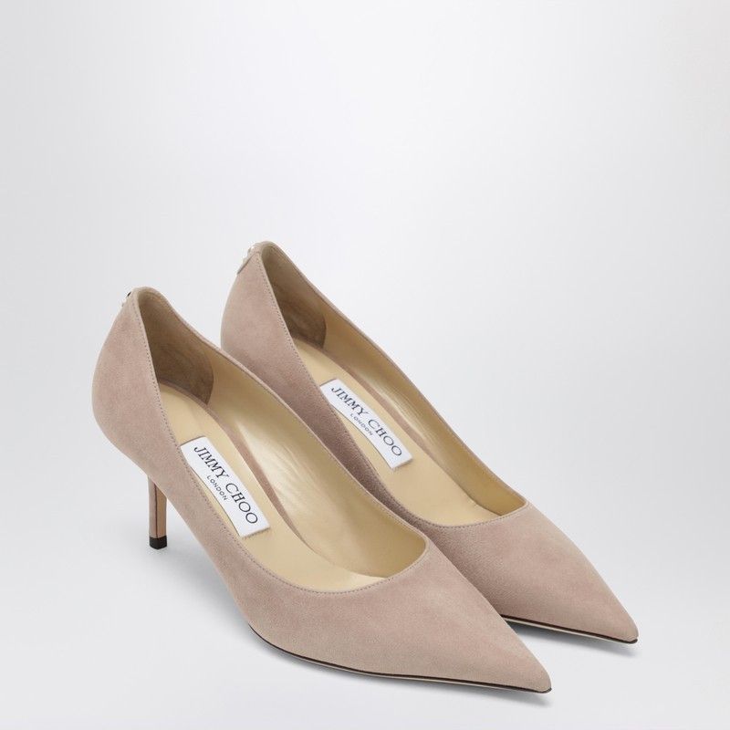 Jimmy Choo Jimmy Choo Love 65 Pumps In Light Pink Suede Size US 6.5 / IT 36.5 - 1 Thumbnail