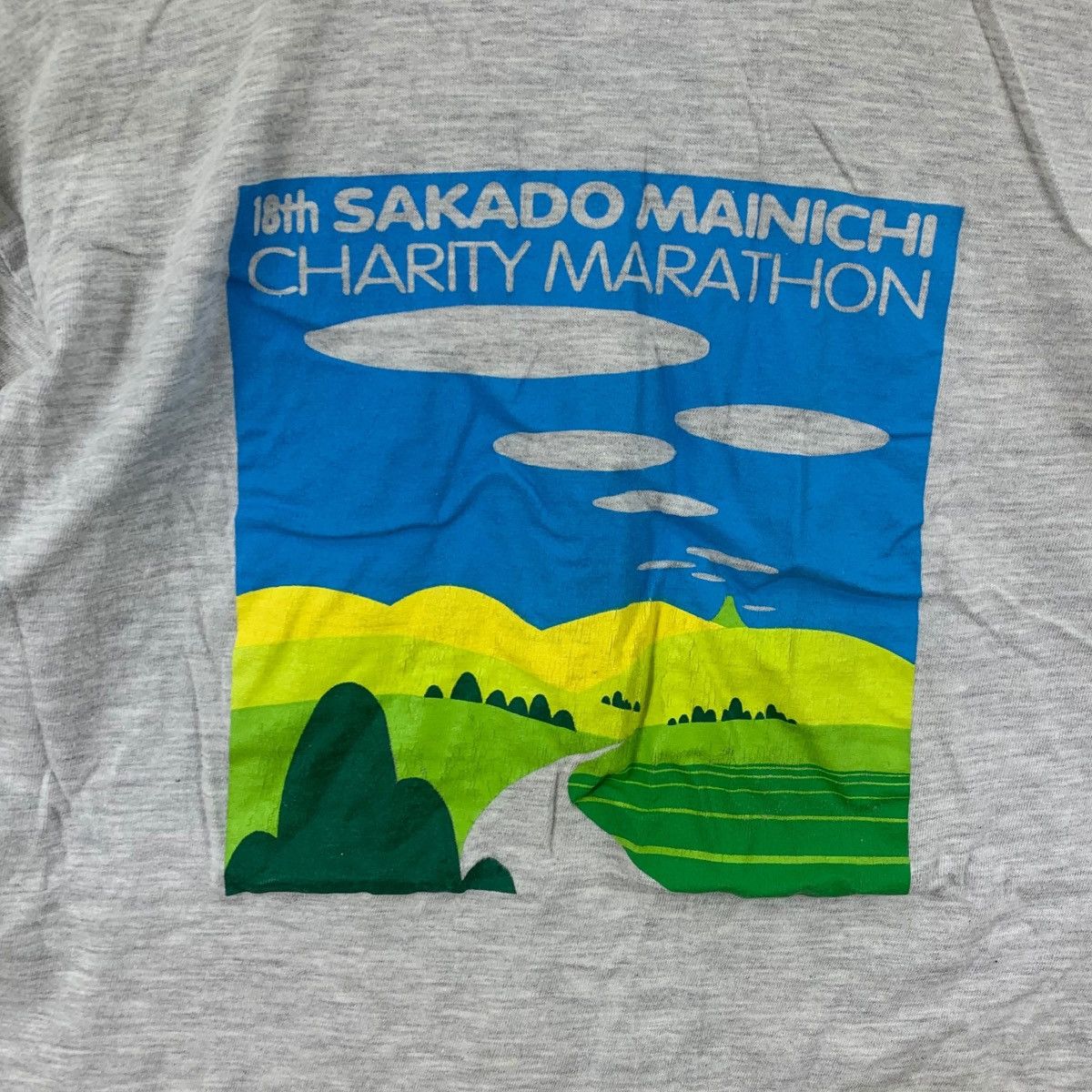 Japanese Brand Vintage SAKADO MAINICHI JAPAN Charity Marathon Tee Shirt Size US M / EU 48-50 / 2 - 2 Thumbnail