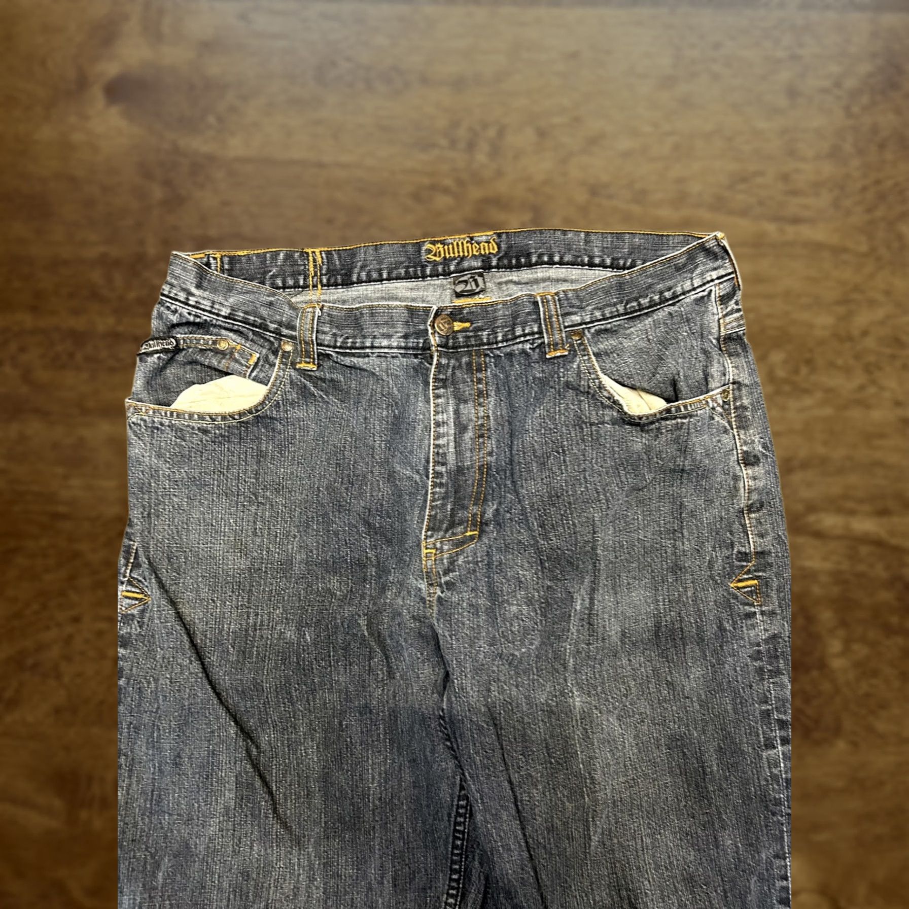 Pacsun PacSun Bullhead Jeans Mens 38x32 Blue Relaxed Fit Straight Leg Denim Dark Wash Size US 38 / EU 54 - 1 Thumbnail