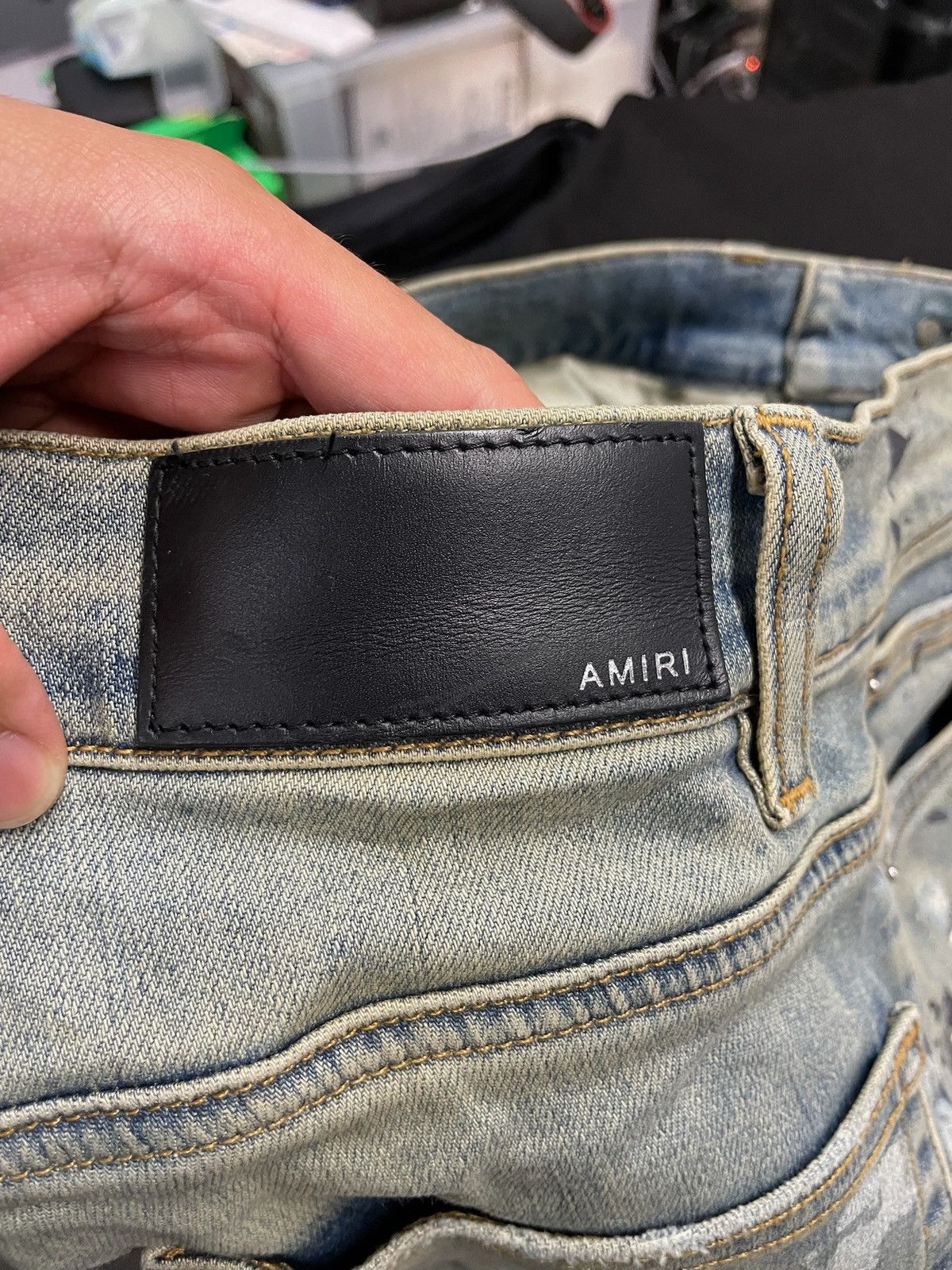Amiri Amiri Diamonds Destroyed Jeans Size US 30 / EU 46 - 8 Thumbnail
