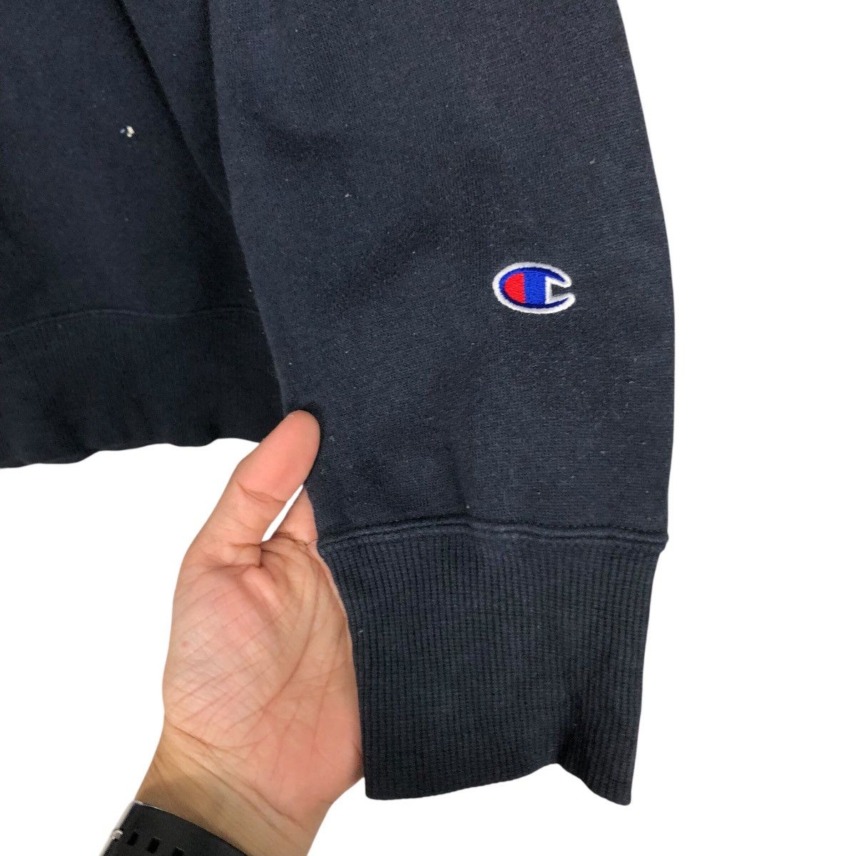 Japanese Brand × Vintage 📌Vintage Sweatshirt Crewneck Champion Rich Black Size US L / EU 52-54 / 3 - 12 Thumbnail