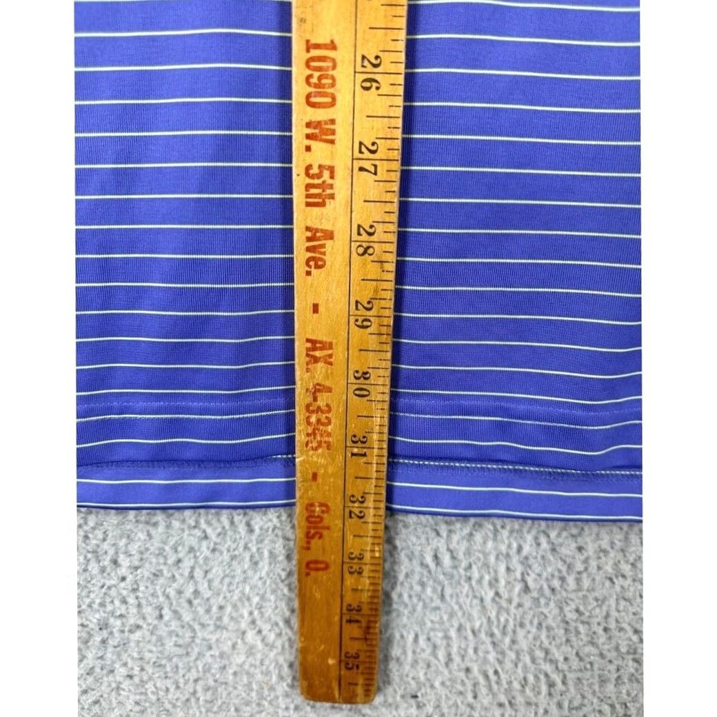 Vintage Donald Ross Polo Shirt Adult Large Purple Yellow Striped Golf Rugby Mens Size US L / EU 52-54 / 3 - 7 Thumbnail