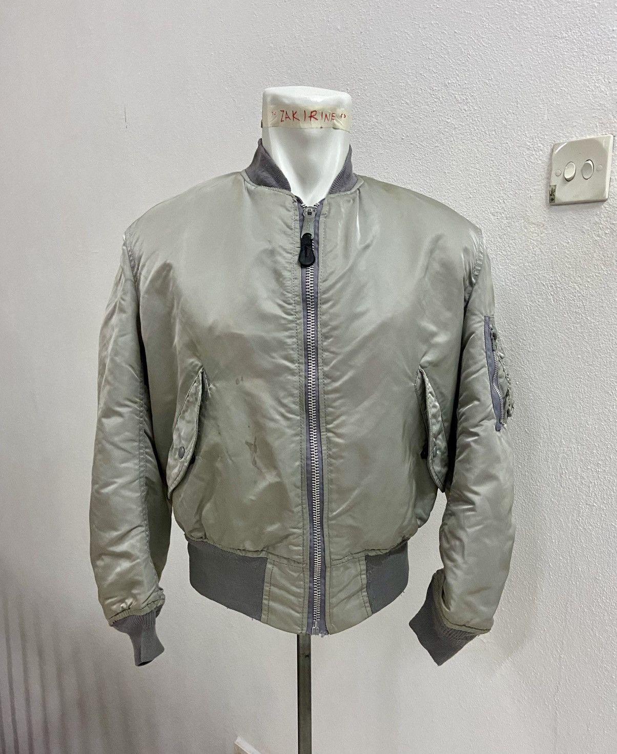Alpha Industries × Vintage VINTAGE ALPHA INDUSTRIES USA BOMBER JACKET Size US M / EU 48-50 / 2 - 1 Thumbnail