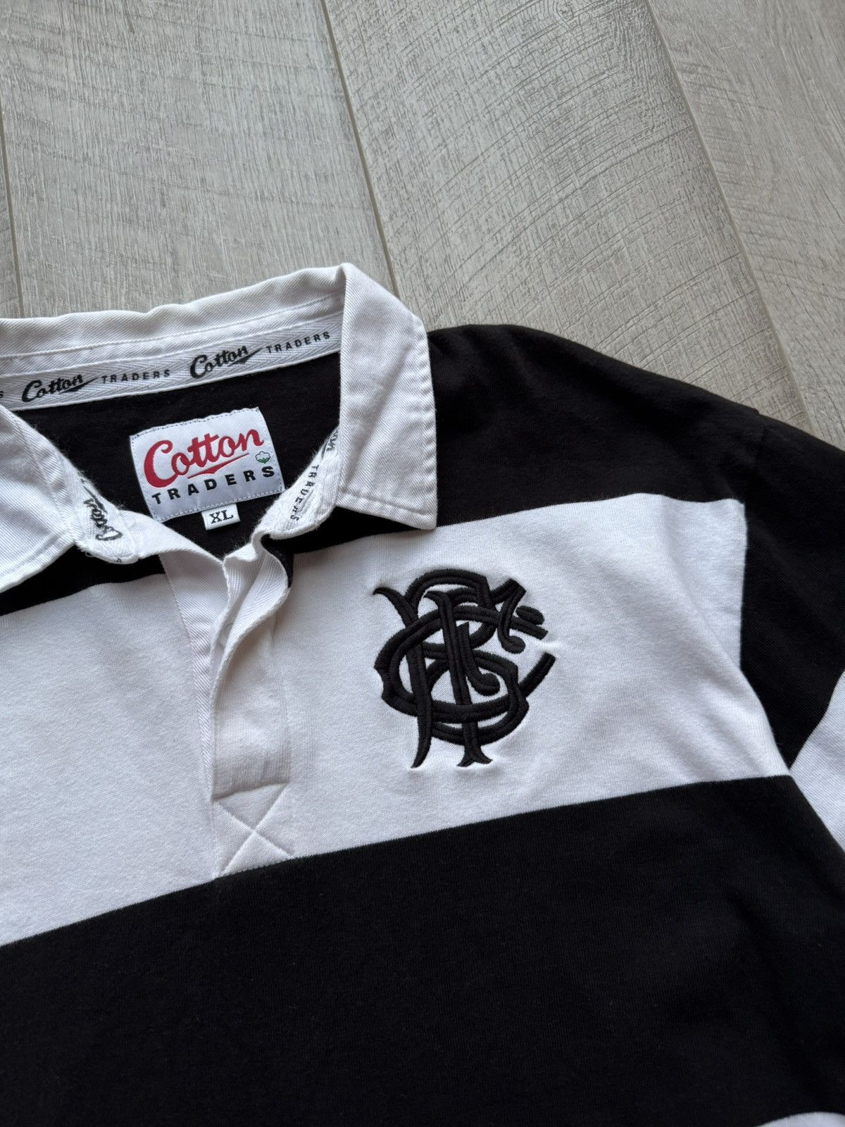Cotton Traders BARBARIANS FC COTTON TRADERS 1990'S RUGBY UNION SHIRT Size US XL / EU 56 / 4 - 2 Thumbnail